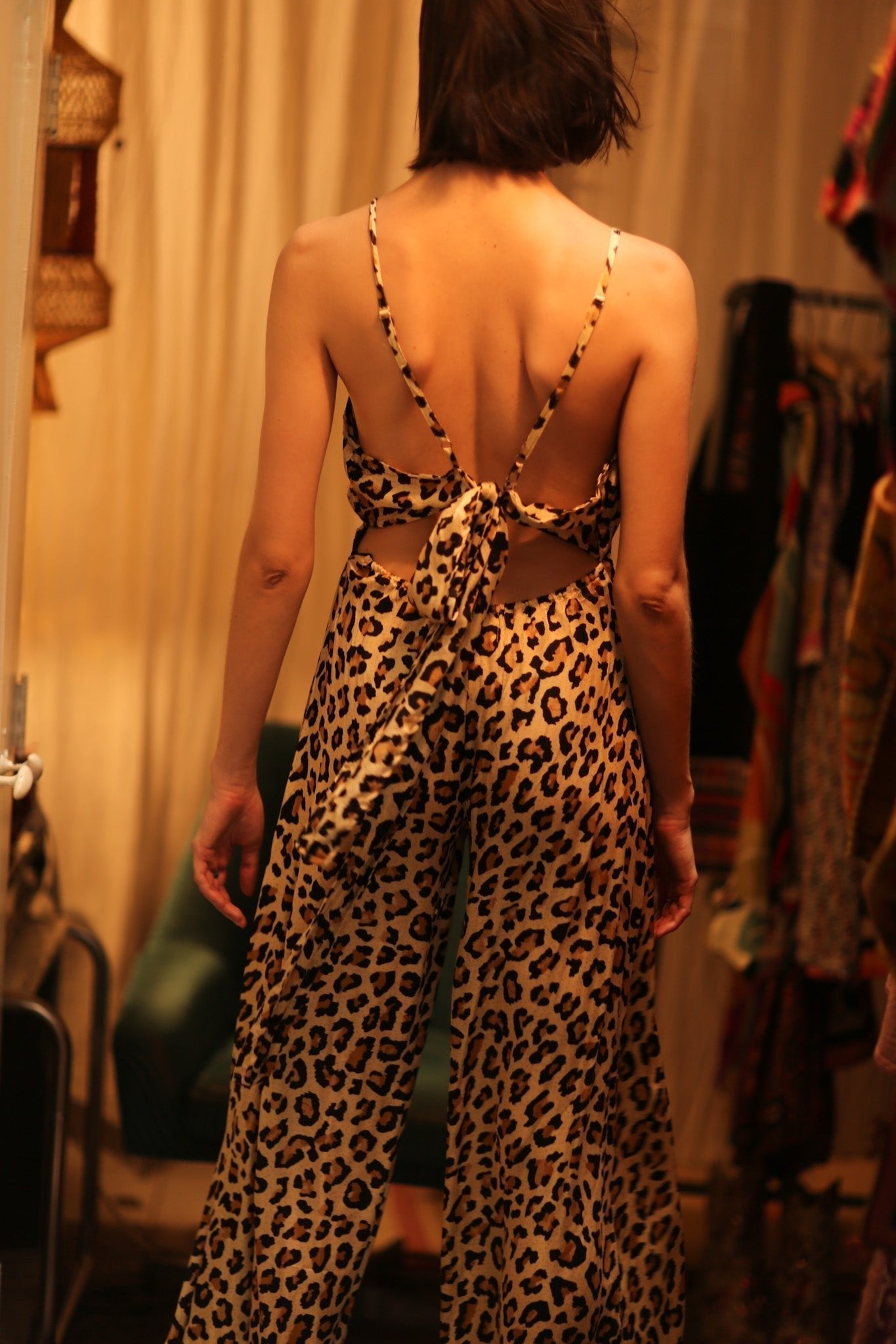 NEIS SILK JUMPSUIT PALE LEO - MOMO STUDIO BERLIN - Berlin Concept Store - sustainable & ethical fashion