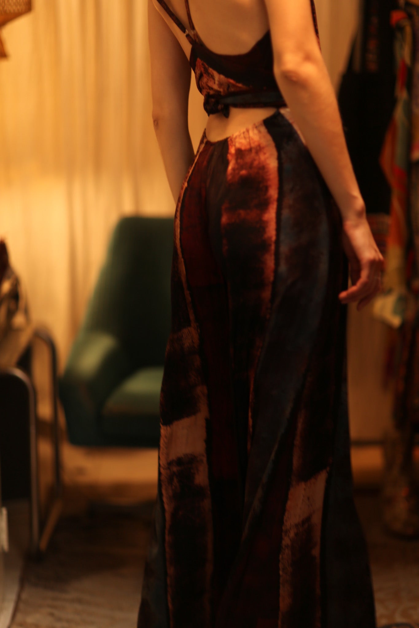NEIS SILK JUMPSUIT RED STRIPE - MOMO STUDIO BERLIN - Berlin Concept Store - sustainable & ethical fashion