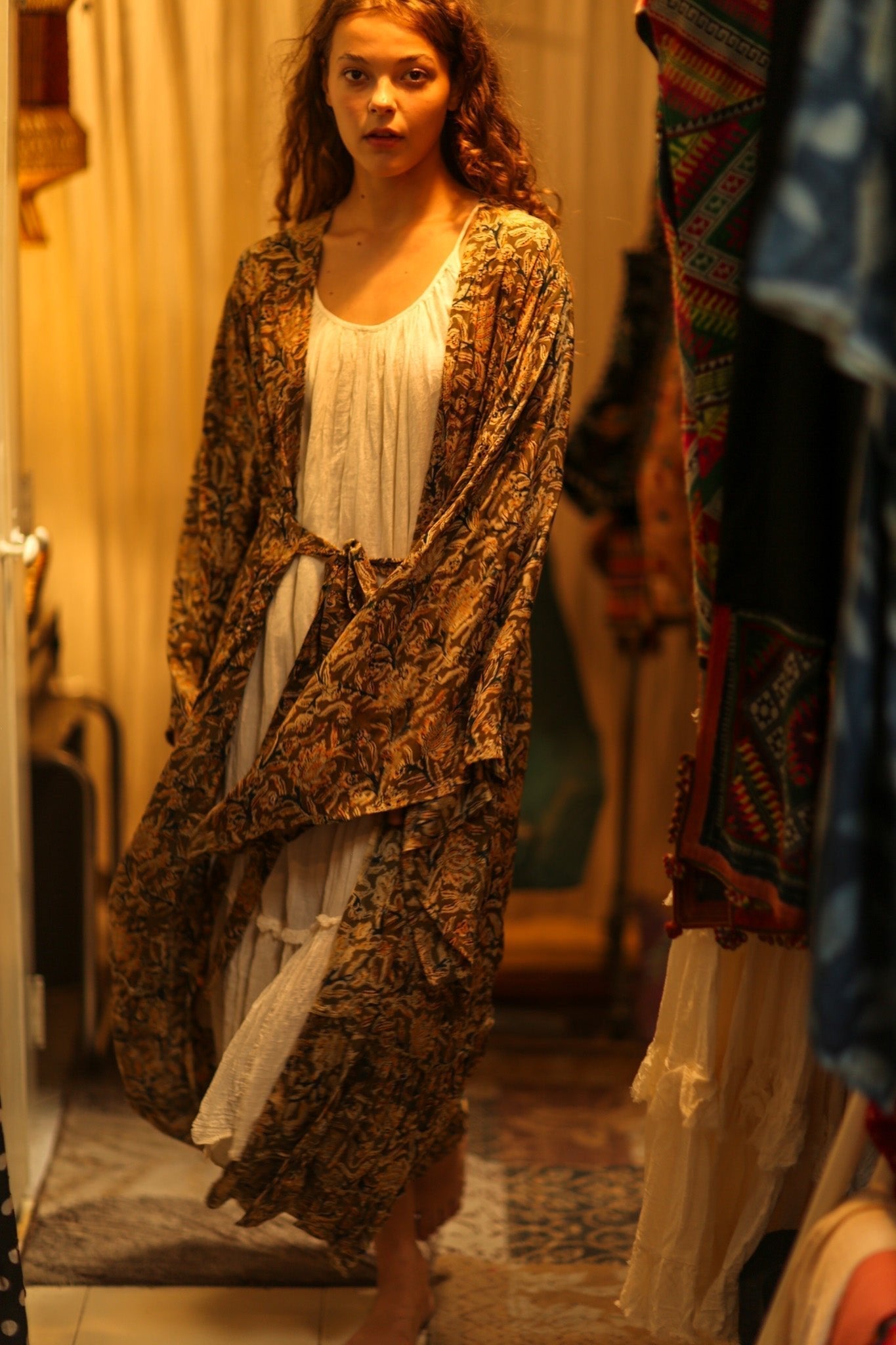 PINA SILK KIMONO CARNIVORE GREEN - MOMO STUDIO BERLIN - Berlin Concept Store - sustainable & ethical fashion