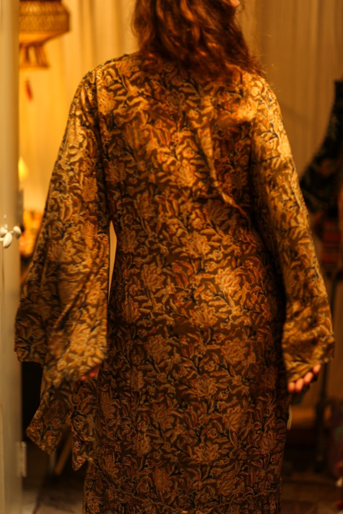 PINA SILK KIMONO CARNIVORE GREEN - MOMO STUDIO BERLIN - Berlin Concept Store - sustainable & ethical fashion