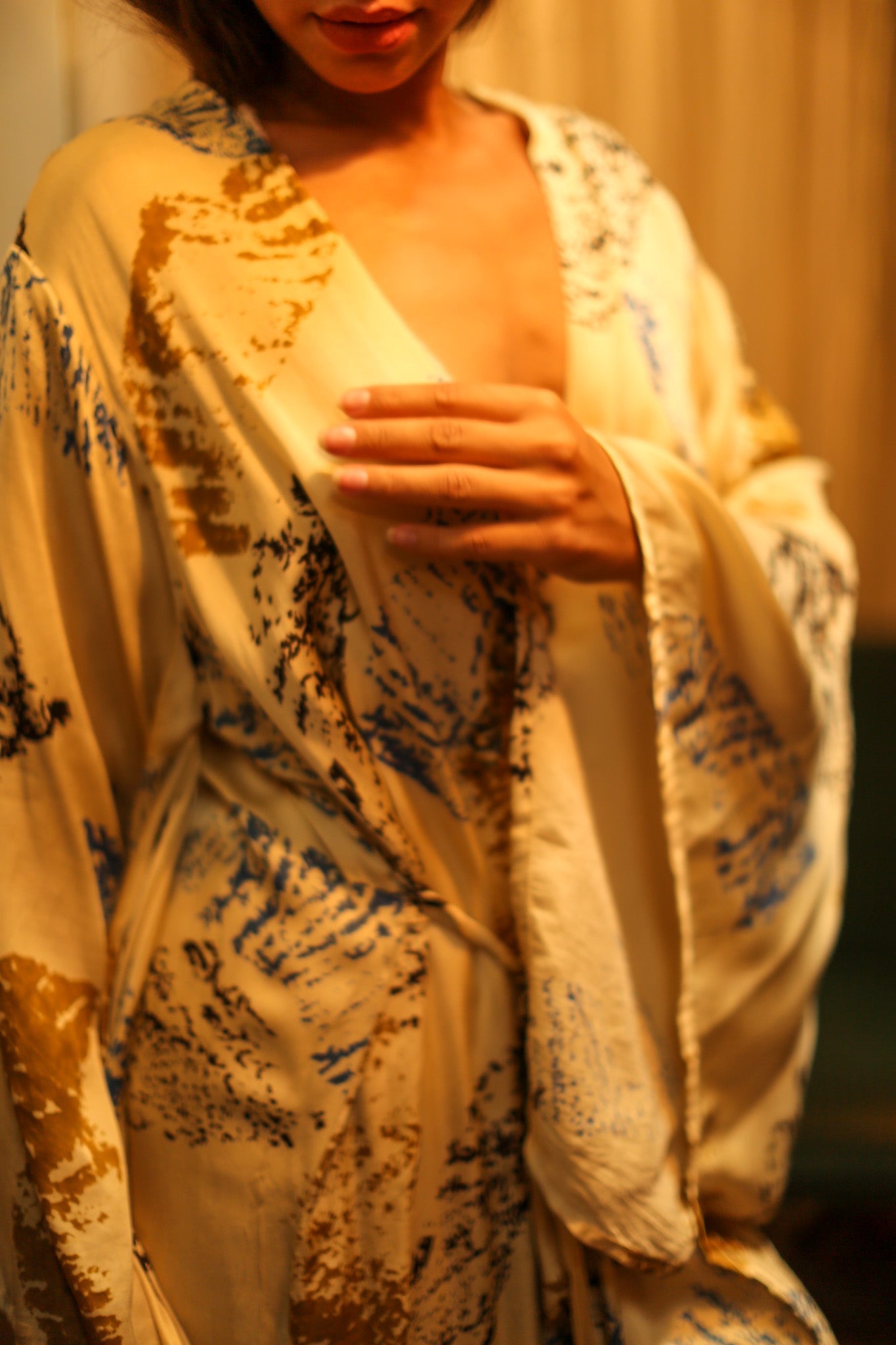 PINA SILK KIMONO CREAM ARTIST - MOMO STUDIO BERLIN - Berlin Concept Store - sustainable & ethical fashion