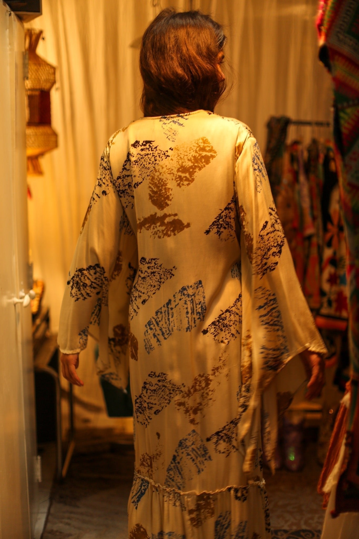 PINA SILK KIMONO CREAM ARTIST - MOMO STUDIO BERLIN - Berlin Concept Store - sustainable & ethical fashion