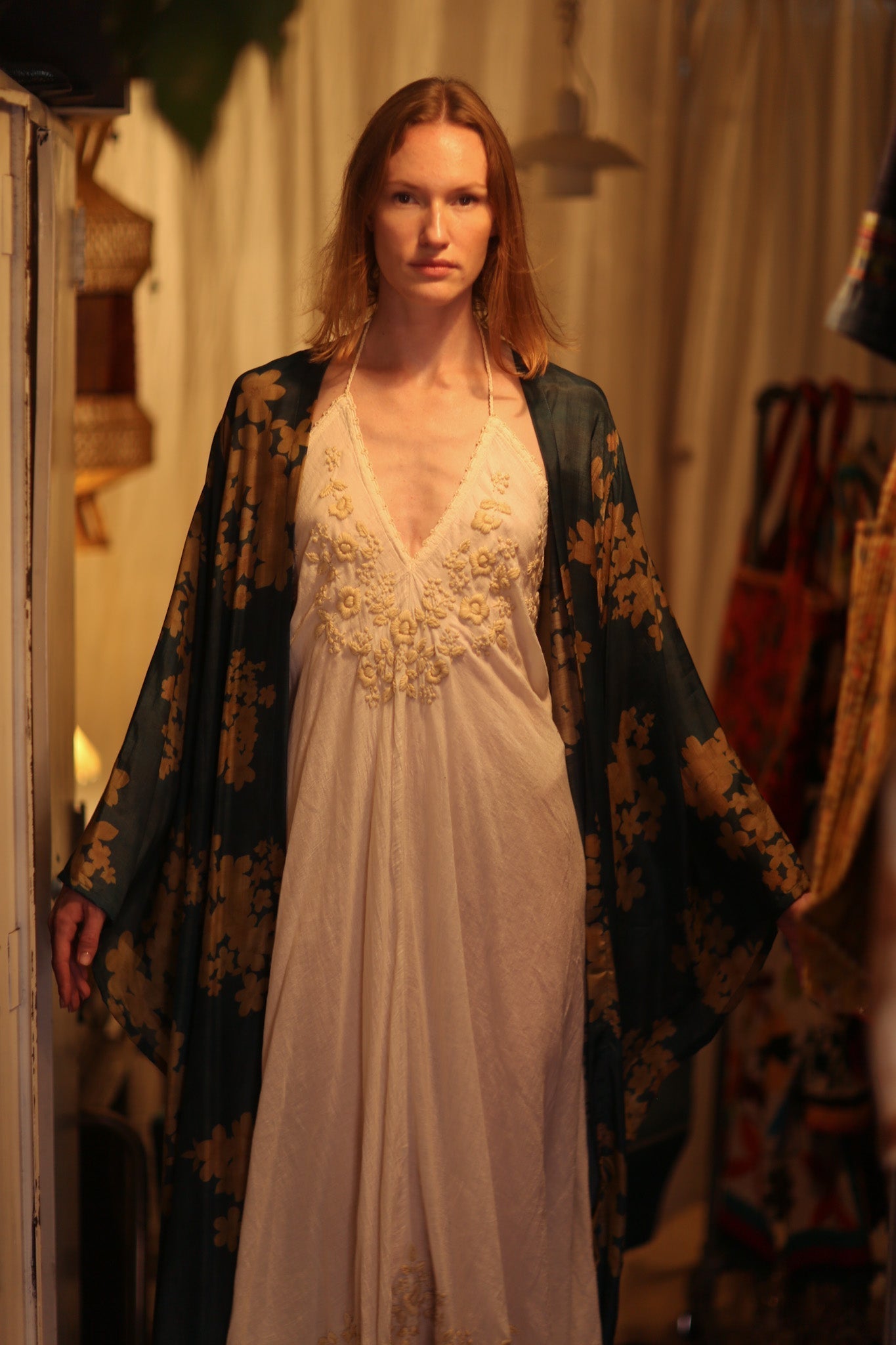 PINA SILK KIMONO GOLDEN BOUQUET - MOMO STUDIO BERLIN - Berlin Concept Store - sustainable & ethical fashion