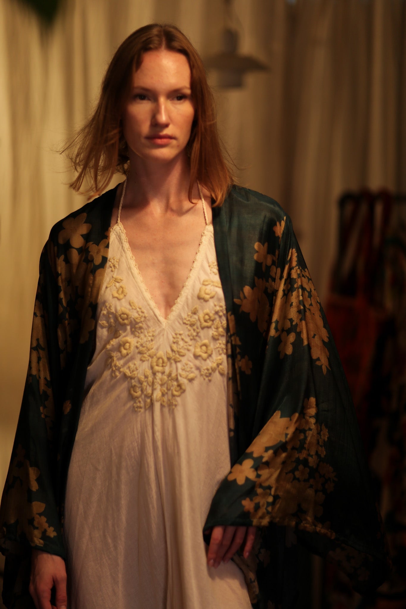 PINA SILK KIMONO GOLDEN BOUQUET - MOMO STUDIO BERLIN - Berlin Concept Store - sustainable & ethical fashion