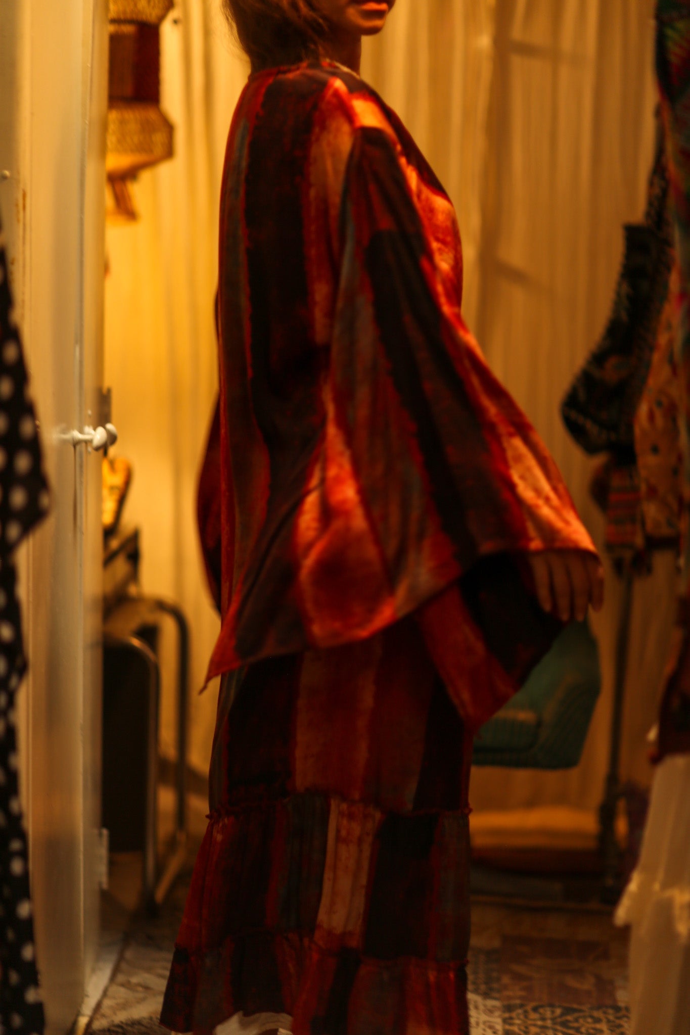 PINA SILK KIMONO POPPY RED - MOMO STUDIO BERLIN - Berlin Concept Store - sustainable & ethical fashion