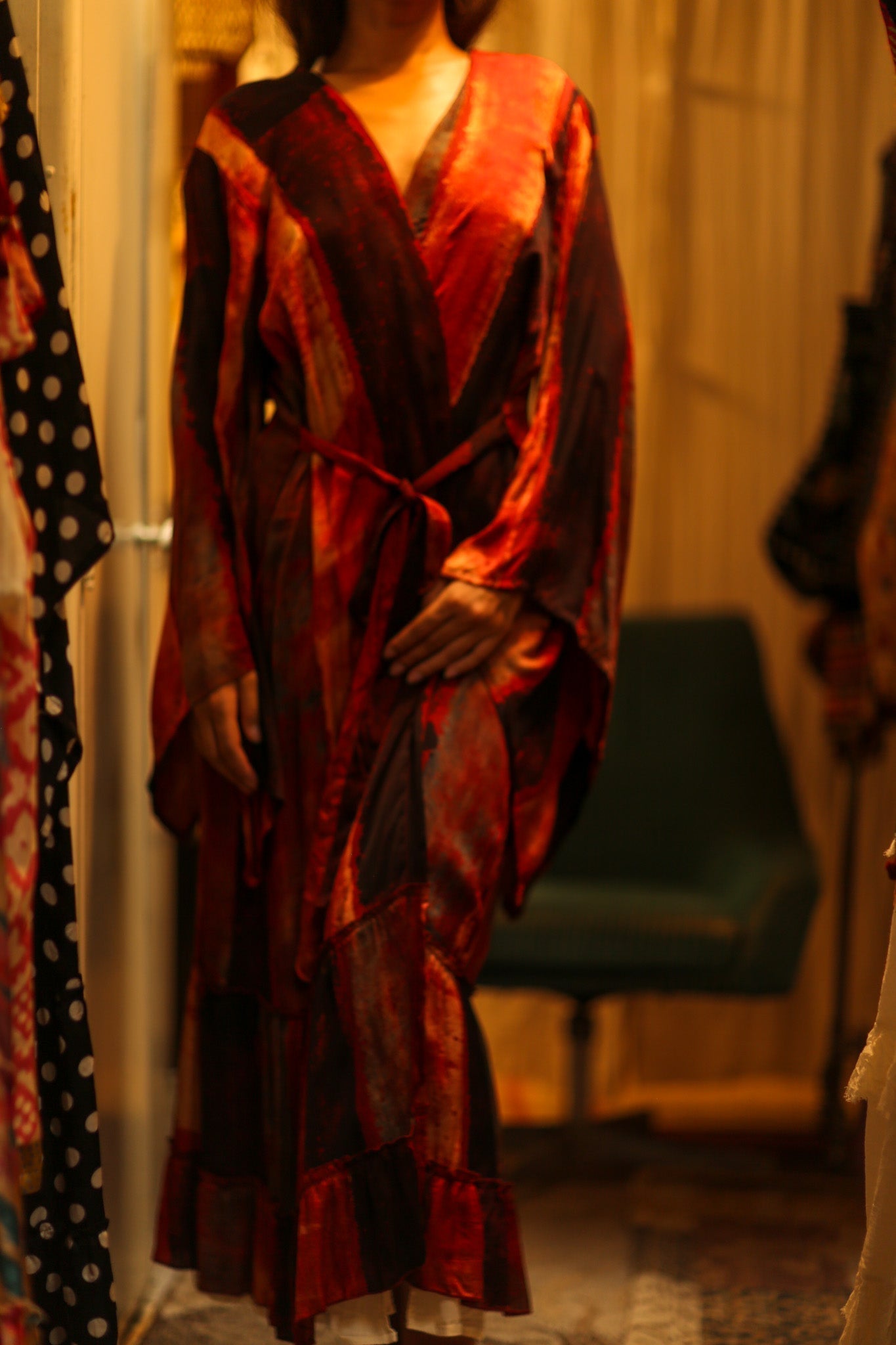 PINA SILK KIMONO POPPY RED - MOMO STUDIO BERLIN - Berlin Concept Store - sustainable & ethical fashion