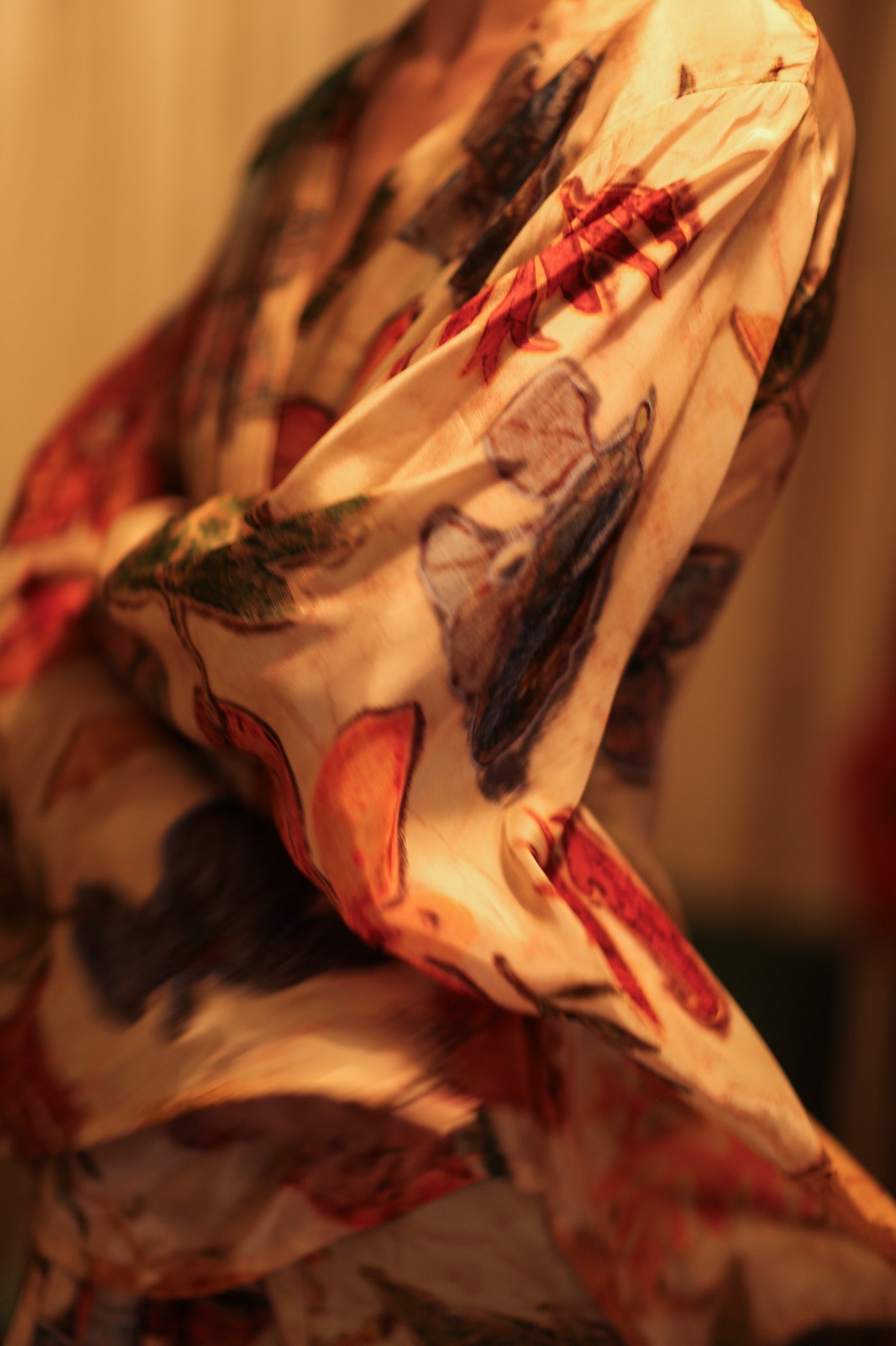 PINA SILK KIMONO PRESSED FLOWERS - MOMO STUDIO BERLIN - Berlin Concept Store - sustainable & ethical fashion
