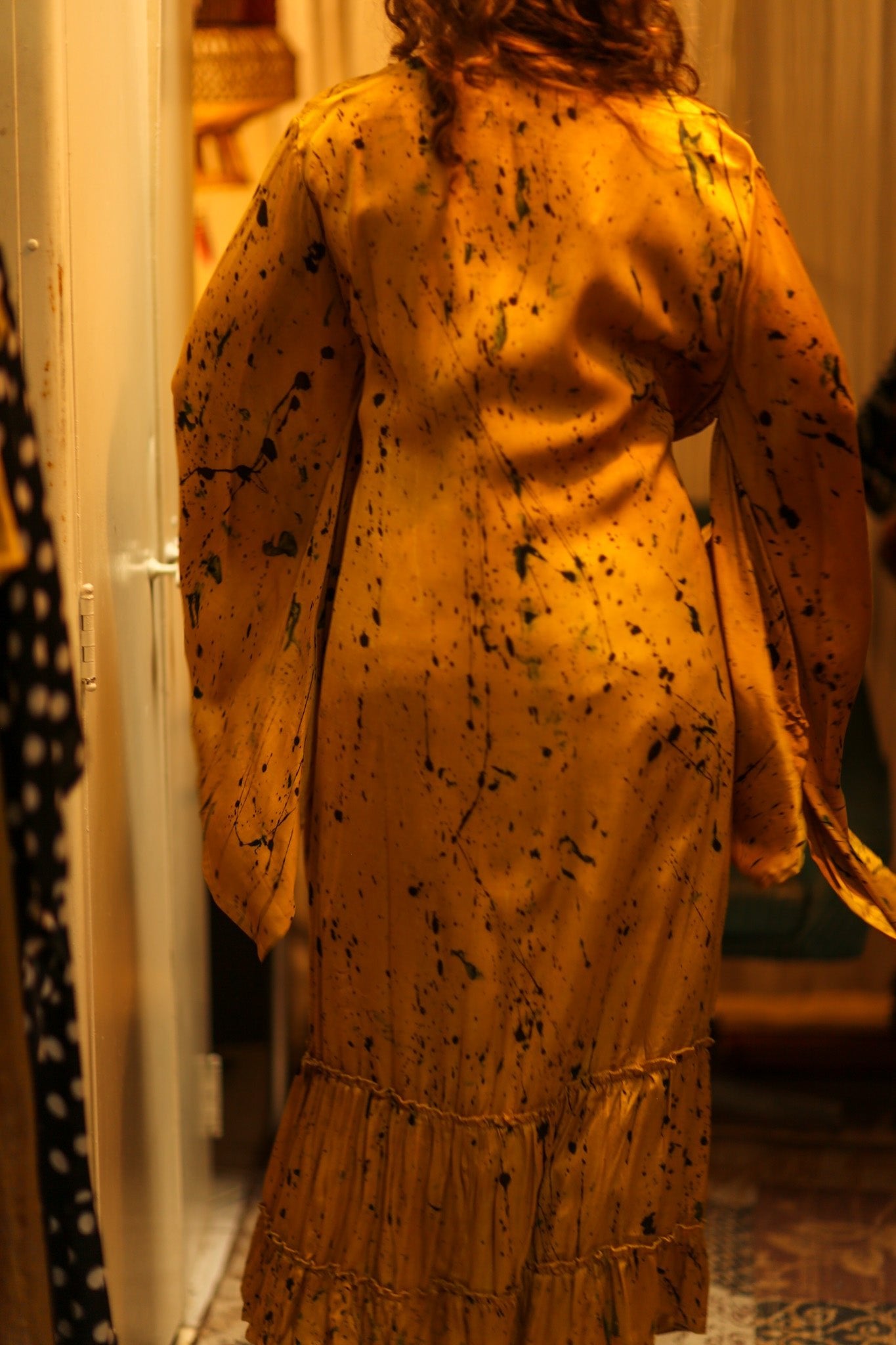 PINA SILK KIMONO YELLOW POLLOCK - MOMO STUDIO BERLIN - Berlin Concept Store - sustainable & ethical fashion