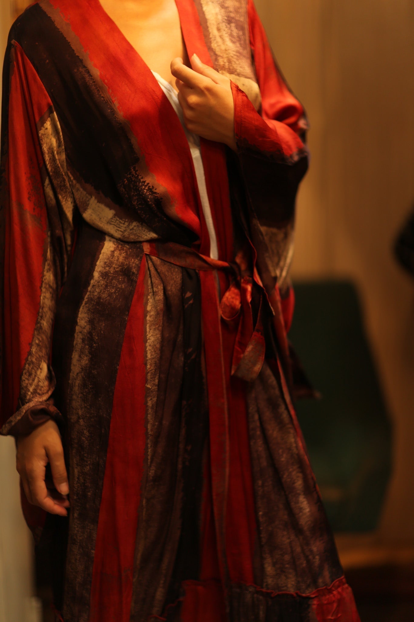 PINA XL SILK KIMONO POPPY RED - MOMO STUDIO BERLIN - Berlin Concept Store - sustainable & ethical fashion