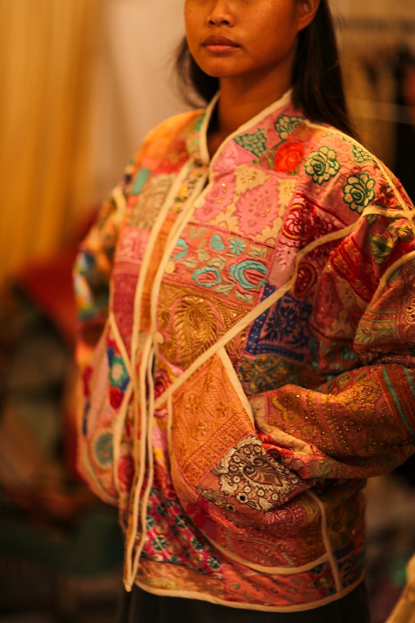 PINK PATCHWORK JACKET FRINA - MOMO STUDIO BERLIN - Berlin Concept Store - sustainable & ethical fashion