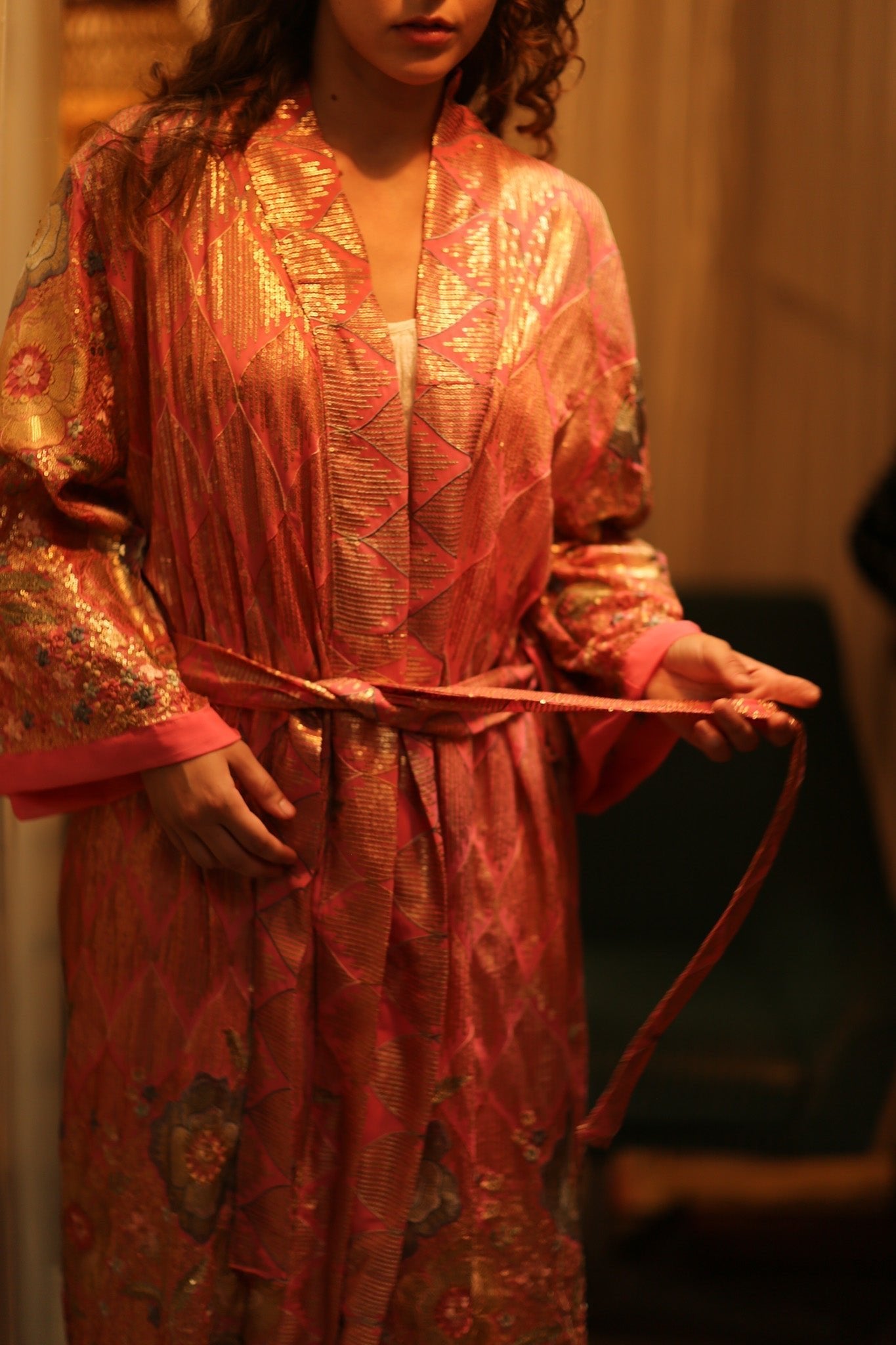 PINK SEQUIN KIMONO ARABELLA - MOMO STUDIO BERLIN - Berlin Concept Store - sustainable & ethical fashion