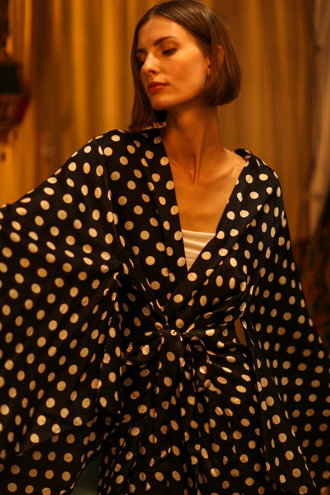 POLKA DOT XXL WING KIMONO JINU - MOMO STUDIO BERLIN - Berlin Concept Store - sustainable & ethical fashion