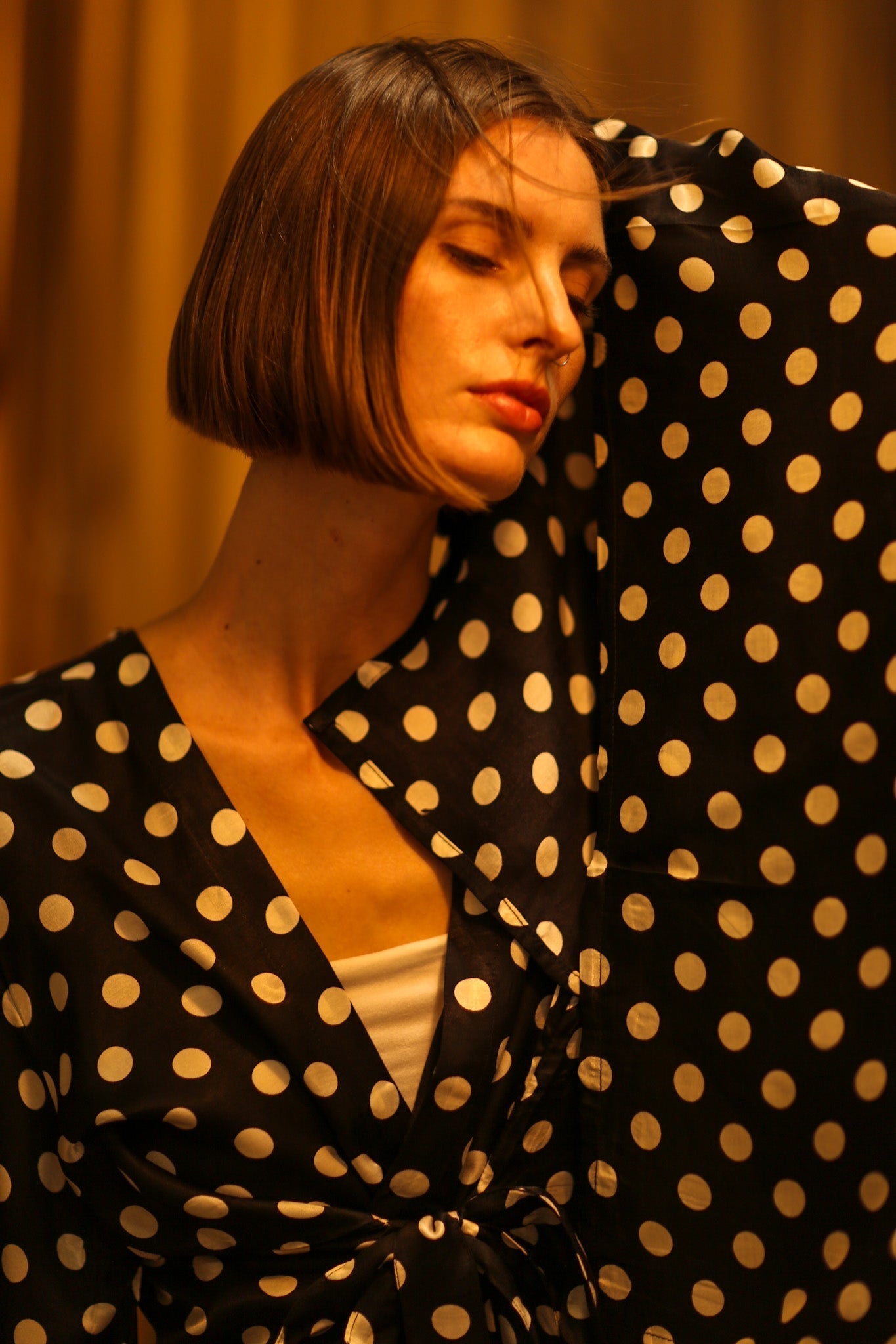 POLKA DOT XXL WING KIMONO JINU - MOMO STUDIO BERLIN - Berlin Concept Store - sustainable & ethical fashion
