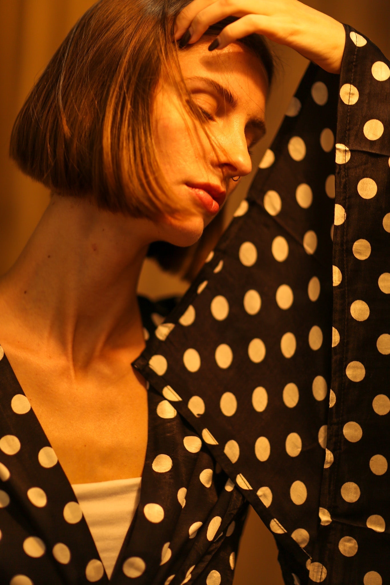 POLKA DOT XXL WING KIMONO JINU - MOMO STUDIO BERLIN - Berlin Concept Store - sustainable & ethical fashion