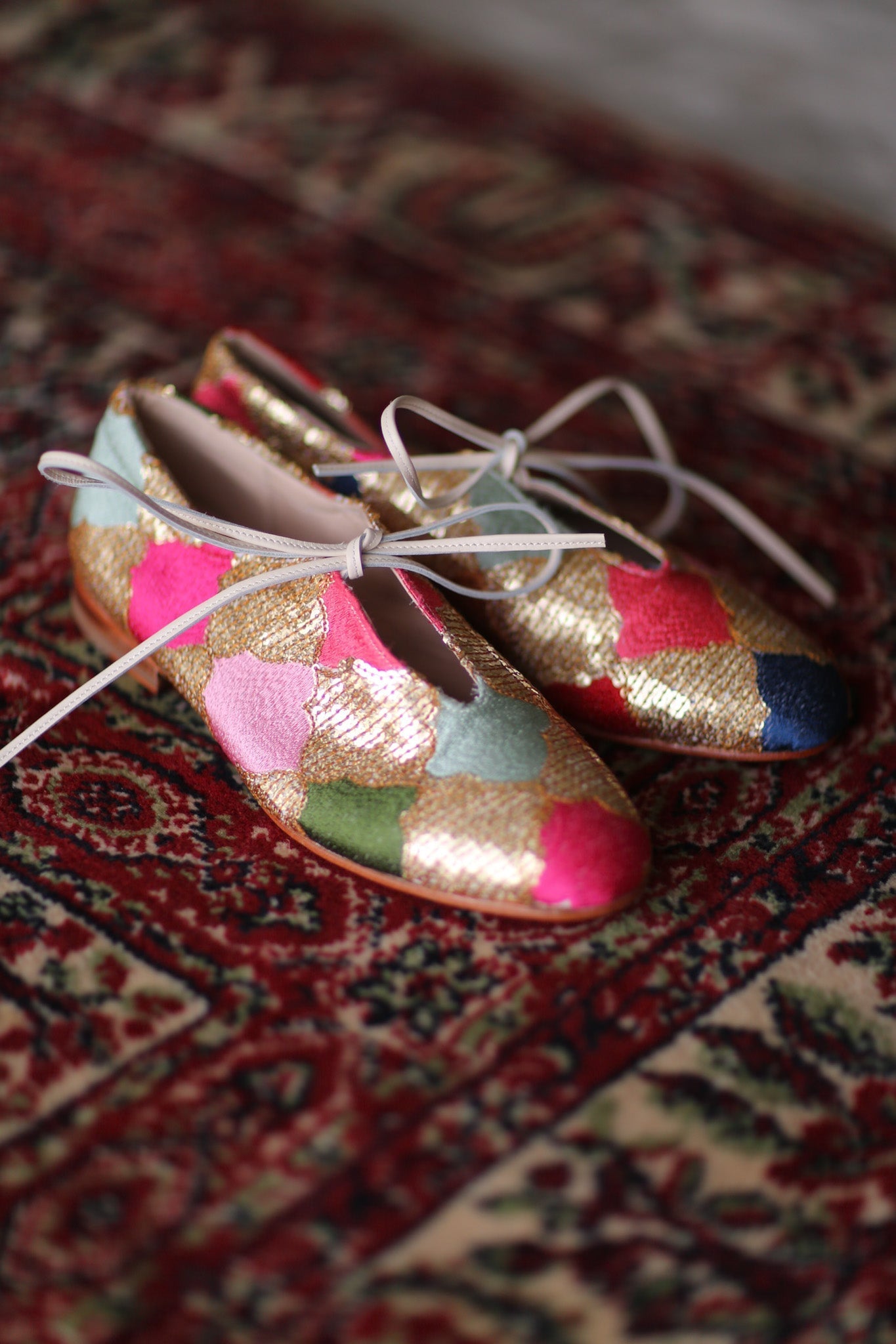 SEQUIN EMBROIDERED BALLET FLATS NOVA - MOMO STUDIO BERLIN - Berlin Concept Store - sustainable & ethical fashion