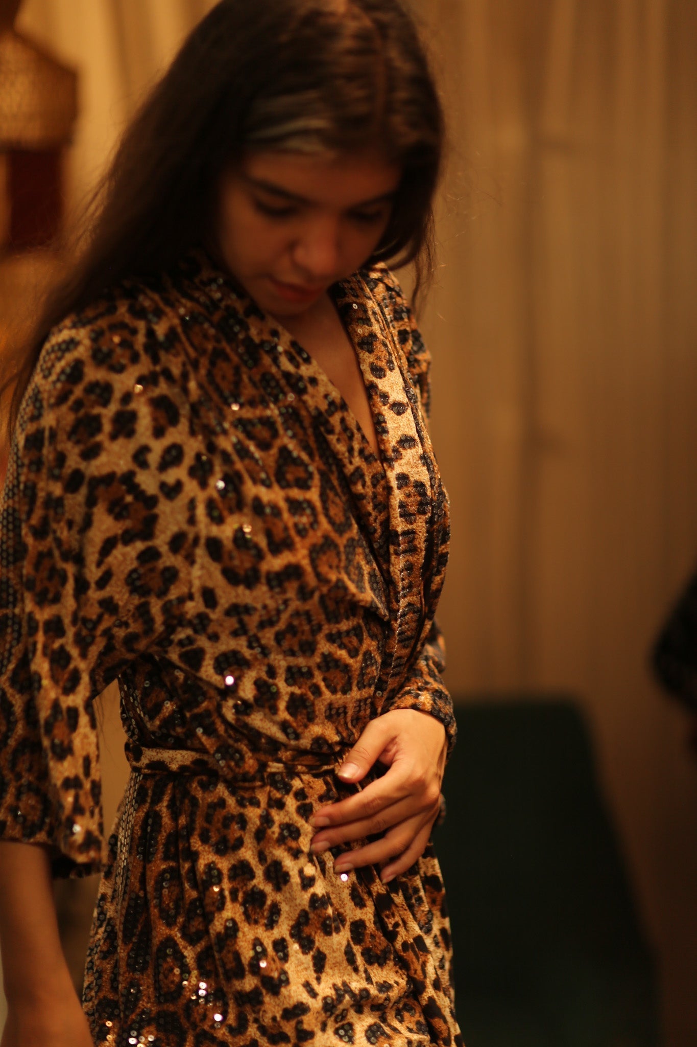 SHANIA SEQUINED LEO KIMONO - MOMO STUDIO BERLIN - Berlin Concept Store - sustainable & ethical fashion