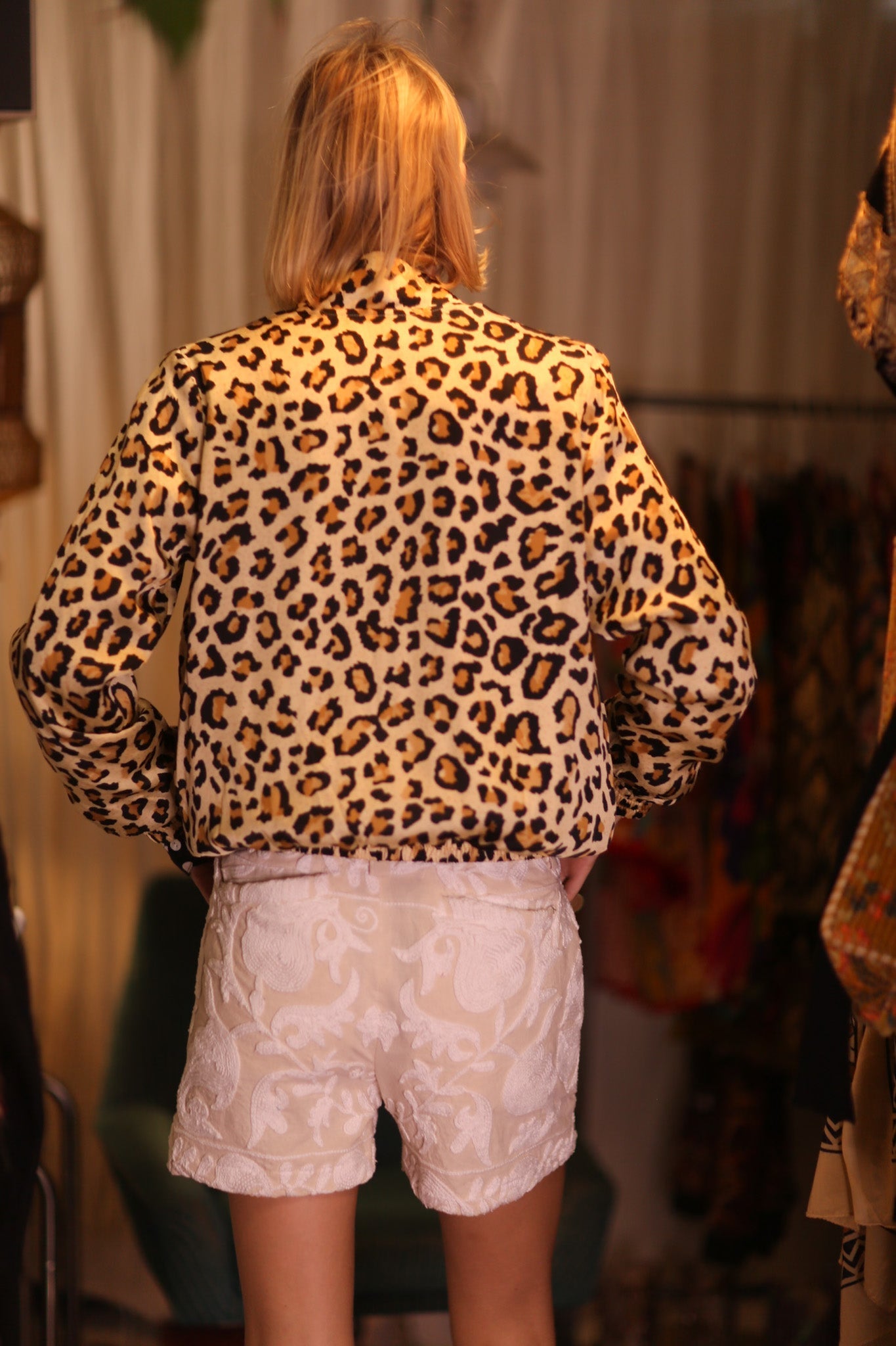 SILK BOMBER JACKET ANCHA LEO PRINT - MOMO STUDIO BERLIN - Berlin Concept Store - sustainable & ethical fashion