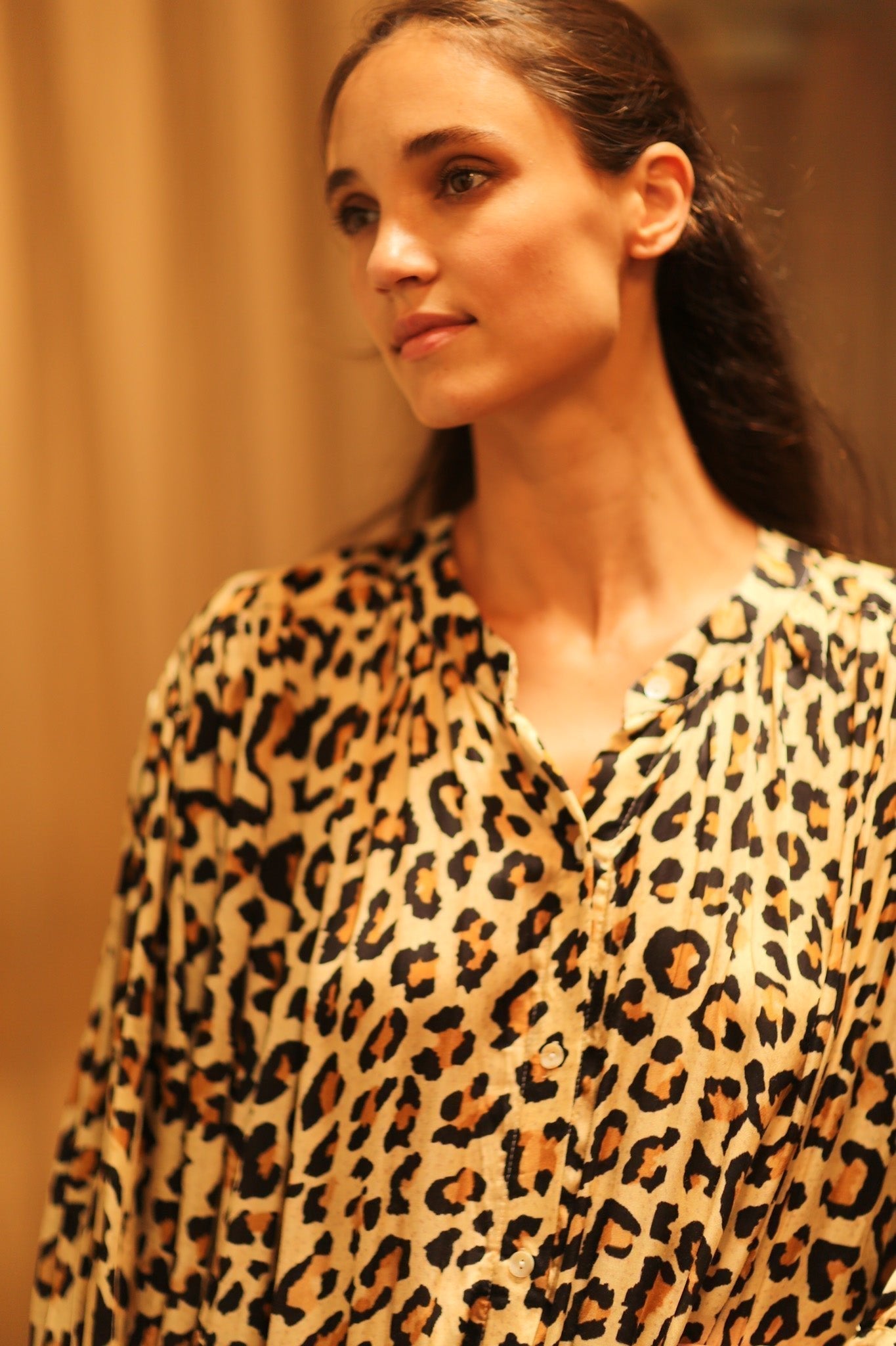 SILK DRESS ELIZABETH LEO PRINT - MOMO STUDIO BERLIN - Berlin Concept Store - sustainable & ethical fashion