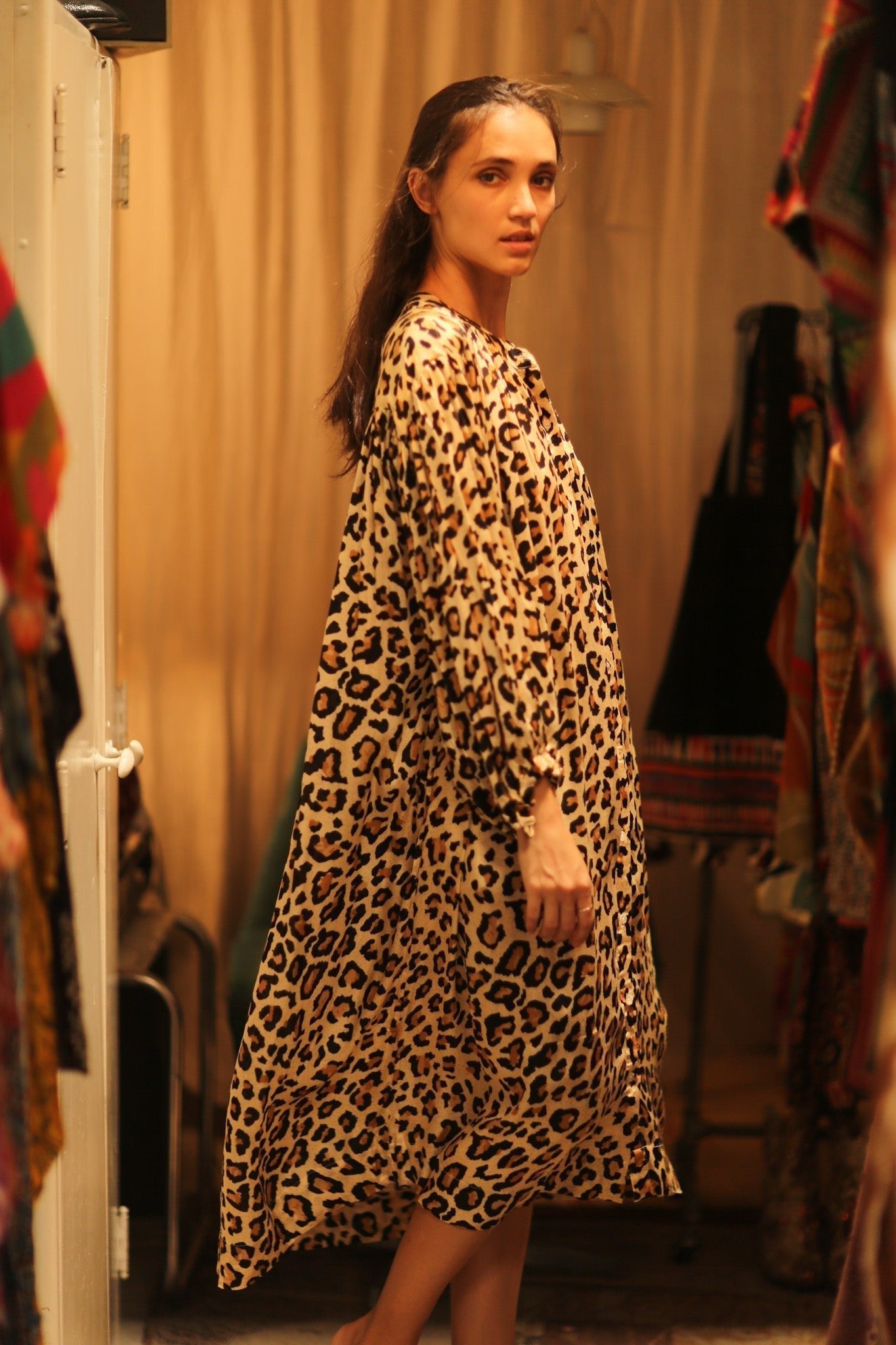 SILK DRESS ELIZABETH LEO PRINT - MOMO STUDIO BERLIN - Berlin Concept Store - sustainable & ethical fashion