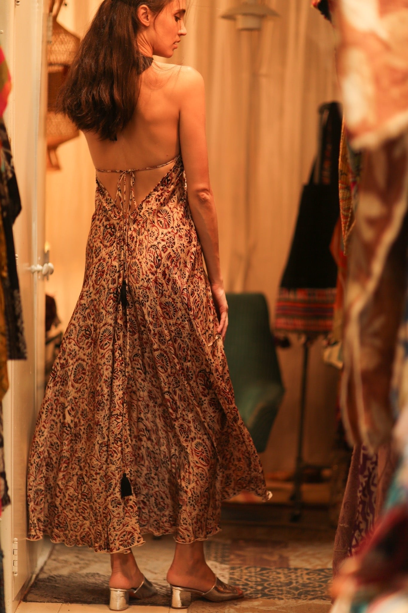 SILK DRESS HANNAH INDIAN SUMMER - MOMO STUDIO BERLIN - Berlin Concept Store - sustainable & ethical fashion