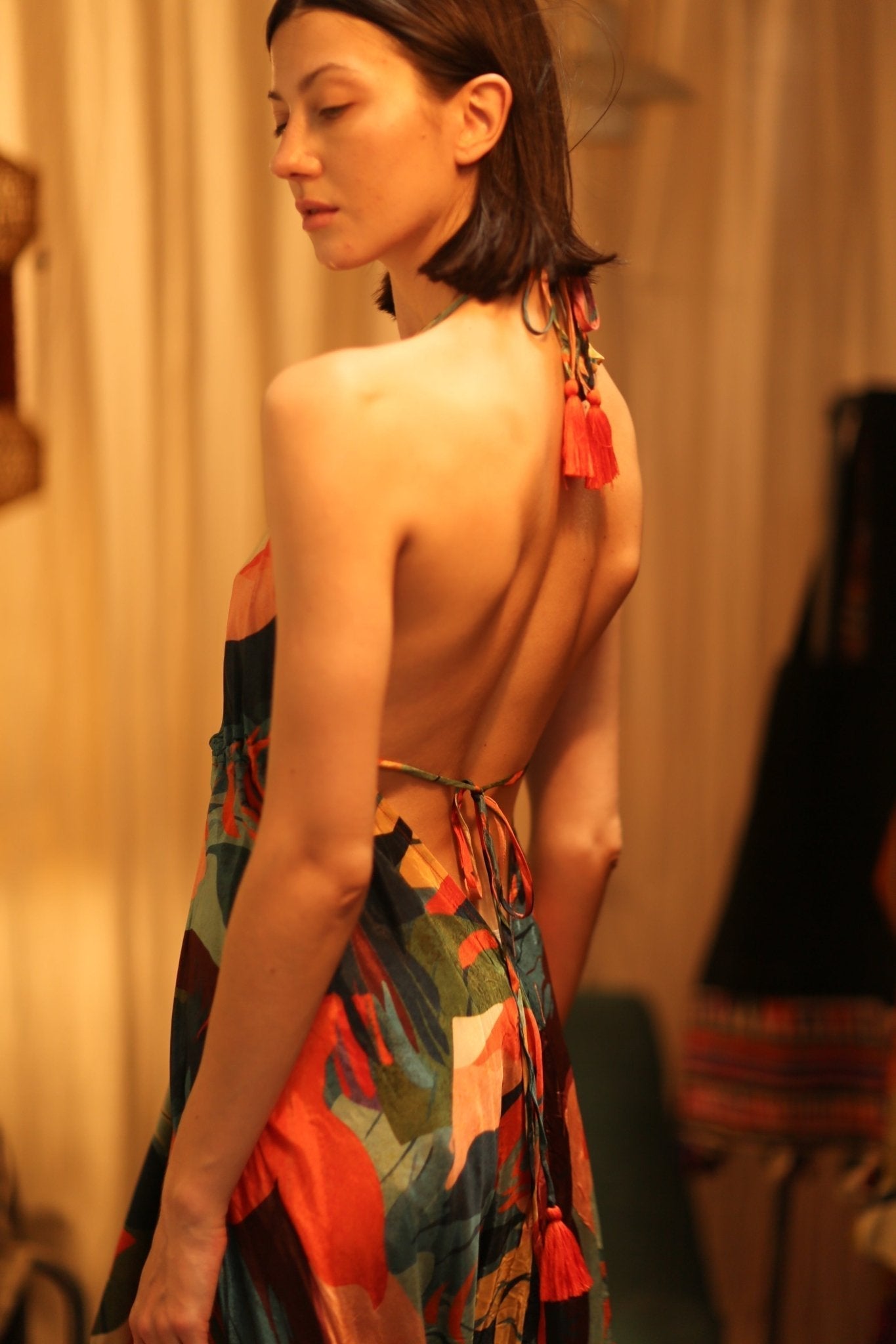 SILK DRESS HANNAH JUNGLE FEVER - MOMO STUDIO BERLIN - Berlin Concept Store - sustainable & ethical fashion