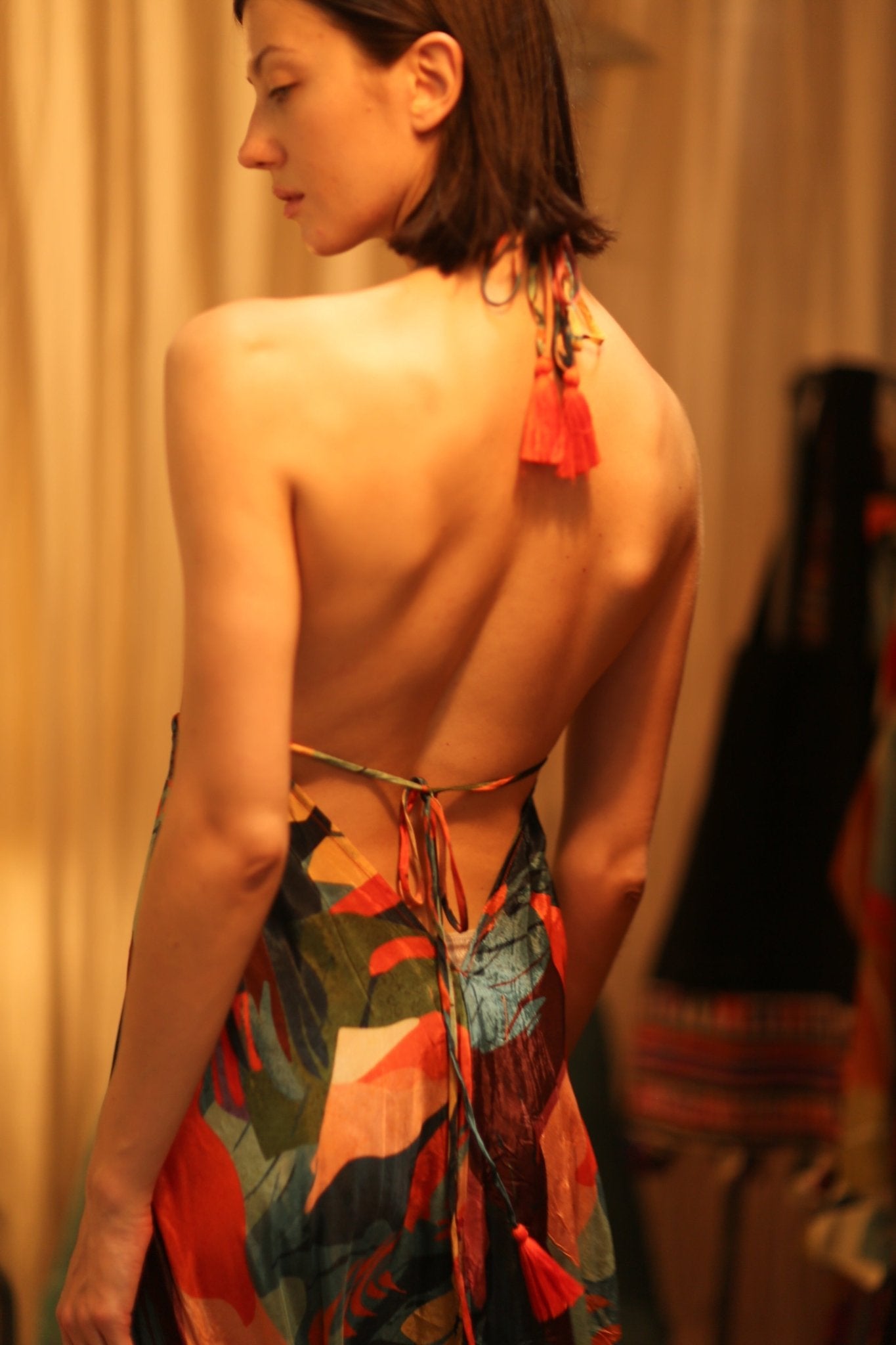SILK DRESS HANNAH JUNGLE FEVER - MOMO STUDIO BERLIN - Berlin Concept Store - sustainable & ethical fashion