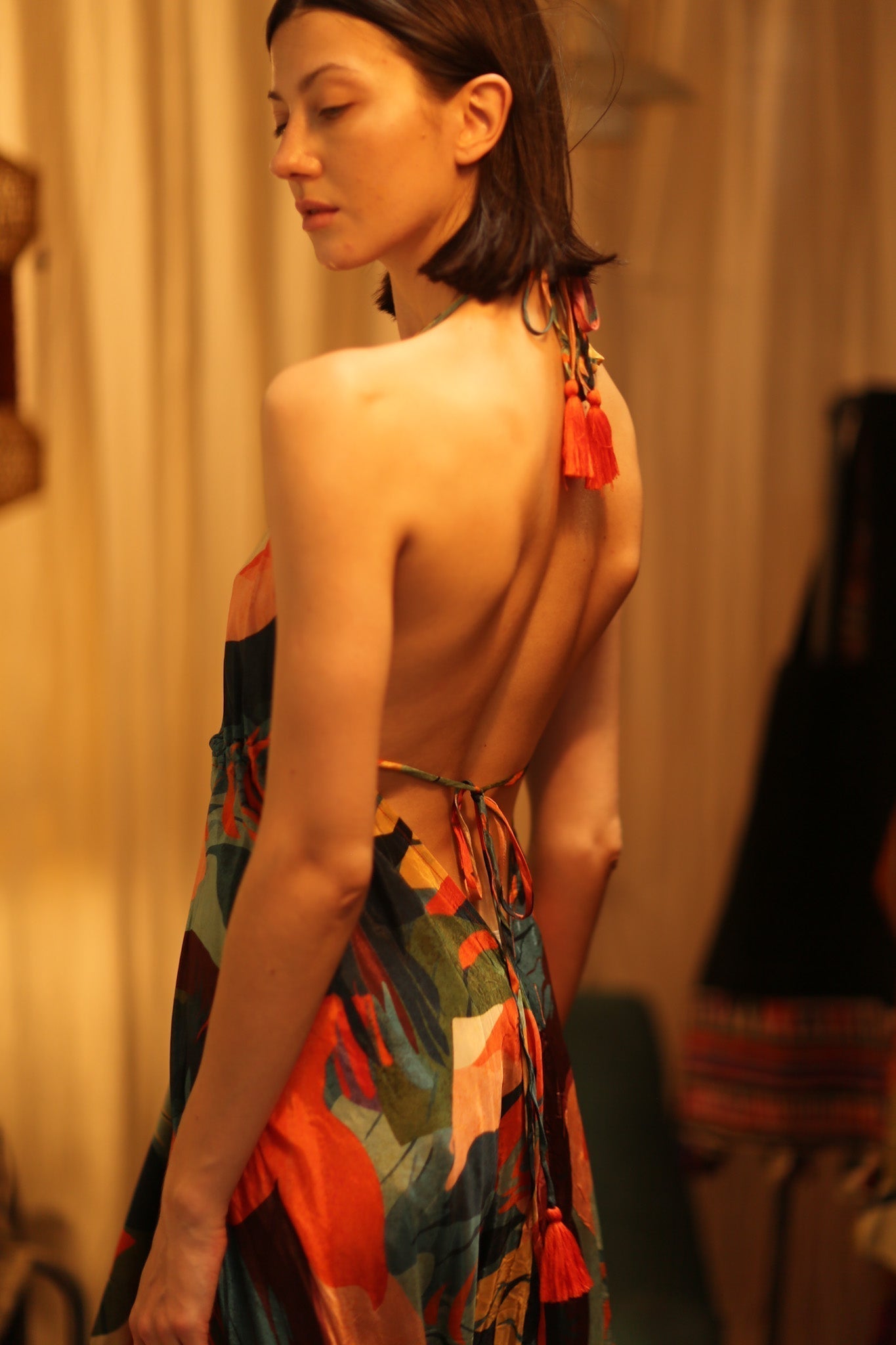 SILK DRESS HANNAH JUNGLE FEVER - MOMO STUDIO BERLIN - Berlin Concept Store - sustainable & ethical fashion
