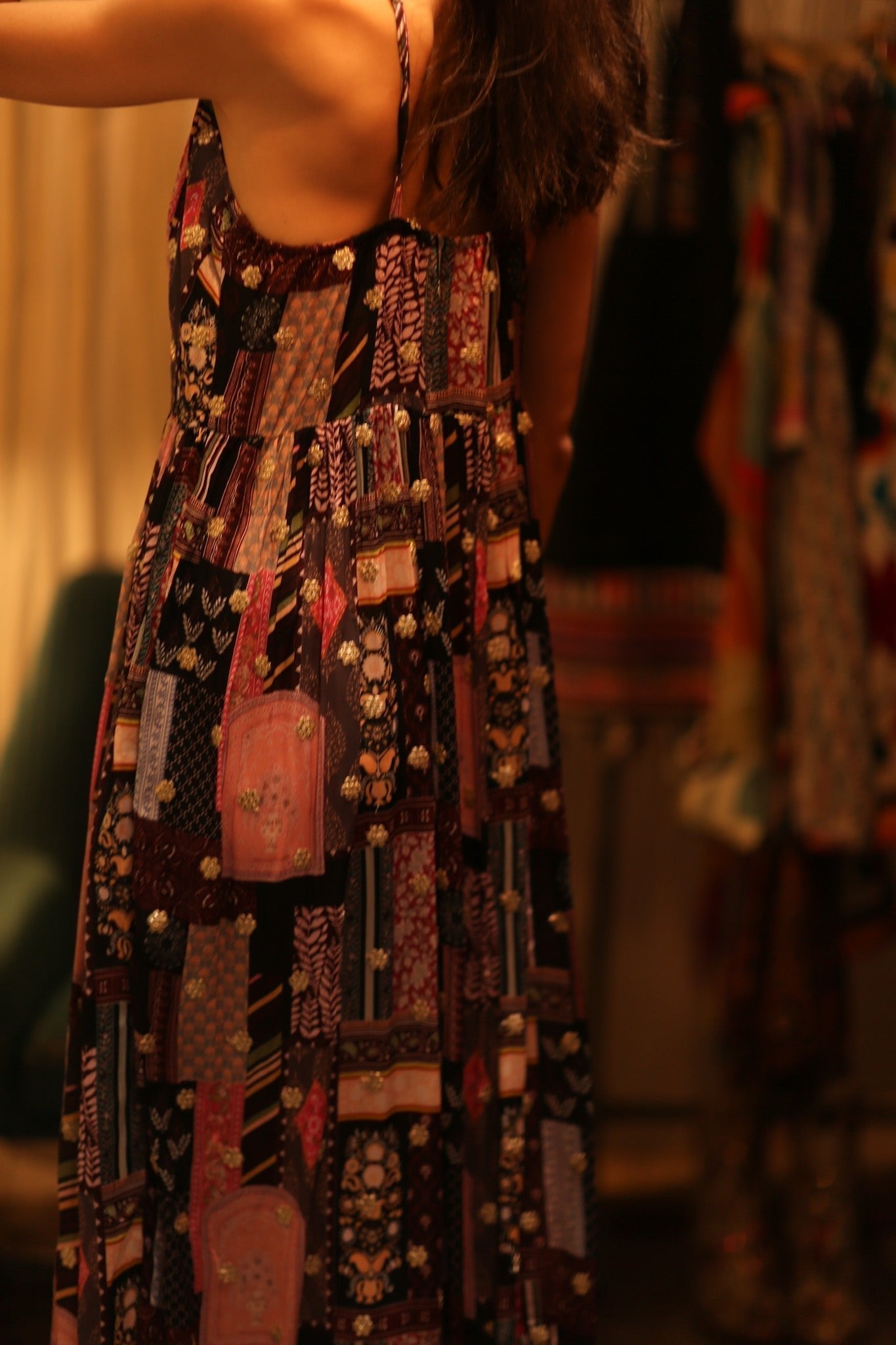 SILK DRESS LILY EMBROIDERED INDIA - MOMO STUDIO BERLIN - Berlin Concept Store - sustainable & ethical fashion