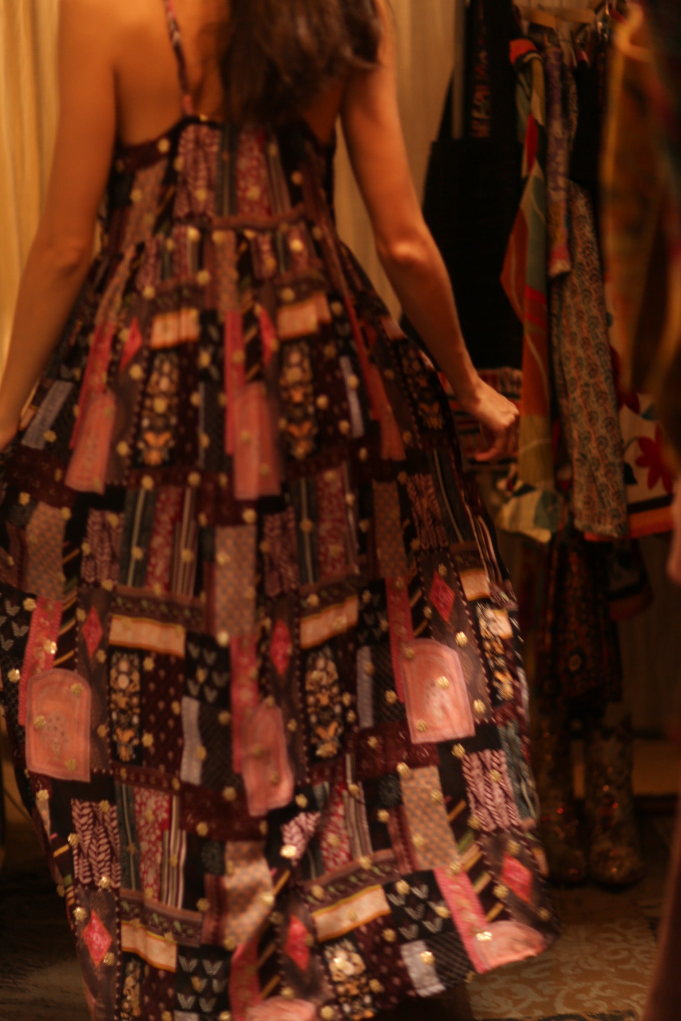 SILK DRESS LILY EMBROIDERED INDIA - MOMO STUDIO BERLIN - Berlin Concept Store - sustainable & ethical fashion