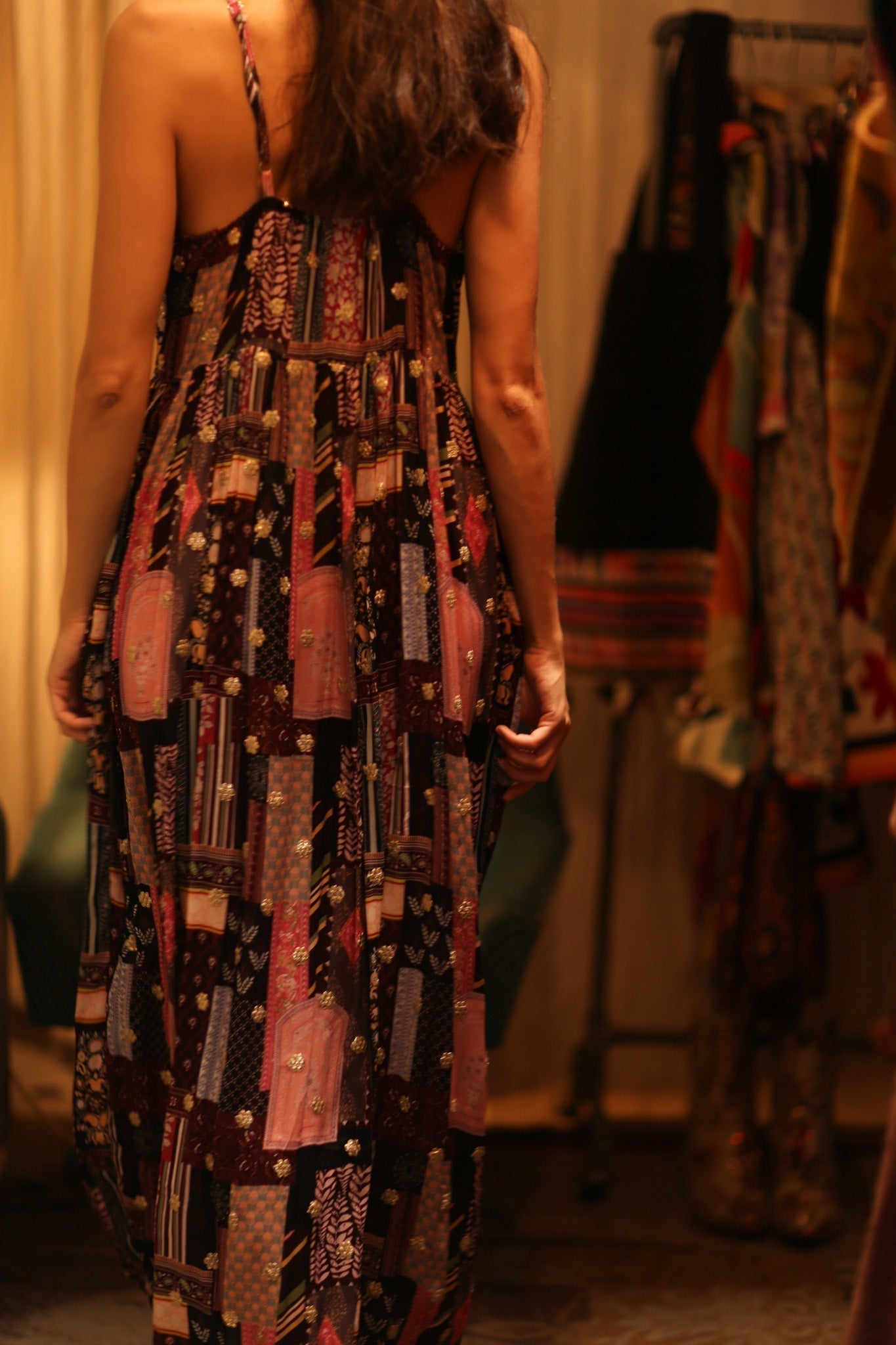 SILK DRESS LILY EMBROIDERED INDIA - MOMO STUDIO BERLIN - Berlin Concept Store - sustainable & ethical fashion