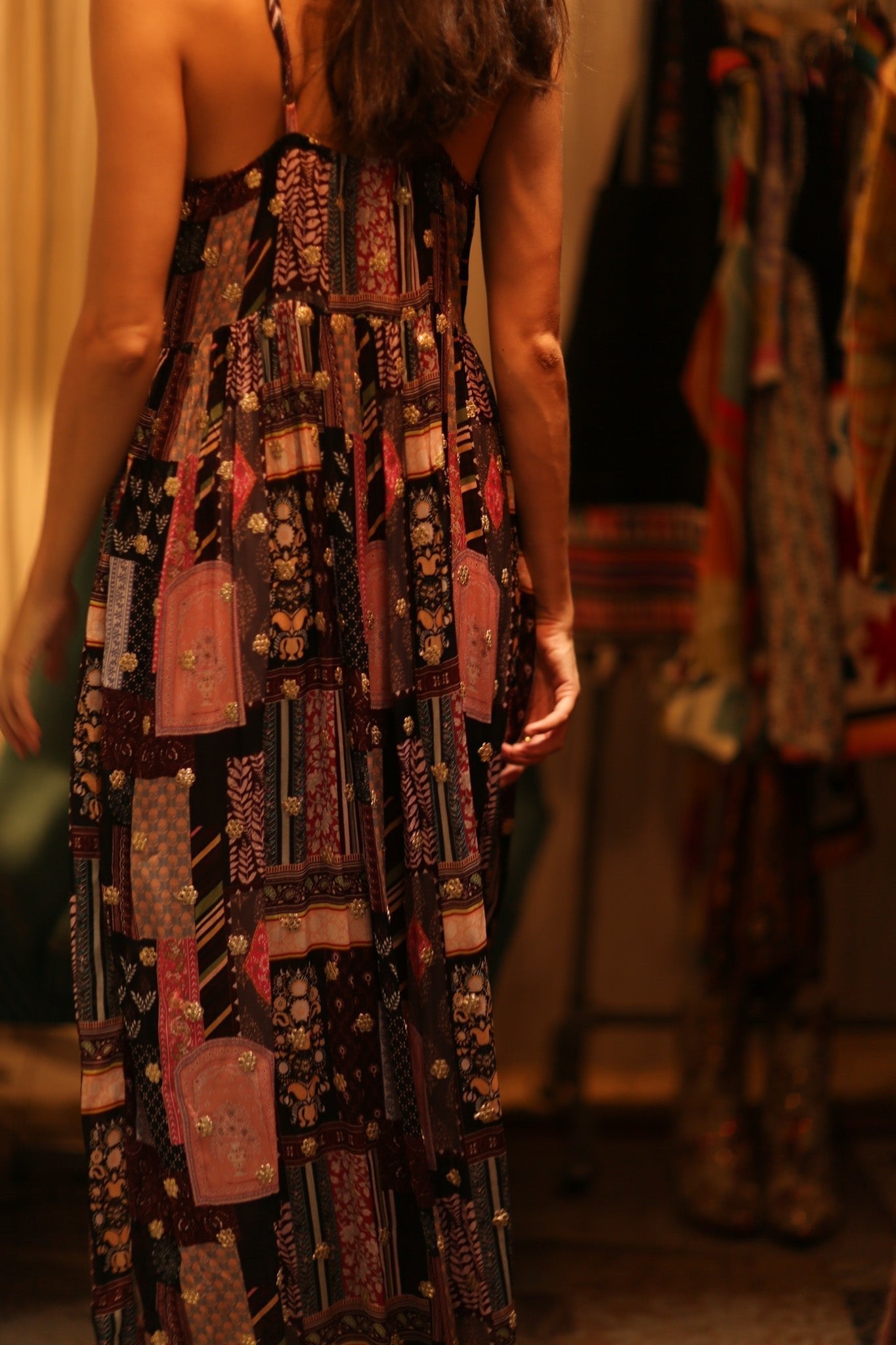 SILK DRESS LILY EMBROIDERED INDIA - MOMO STUDIO BERLIN - Berlin Concept Store - sustainable & ethical fashion