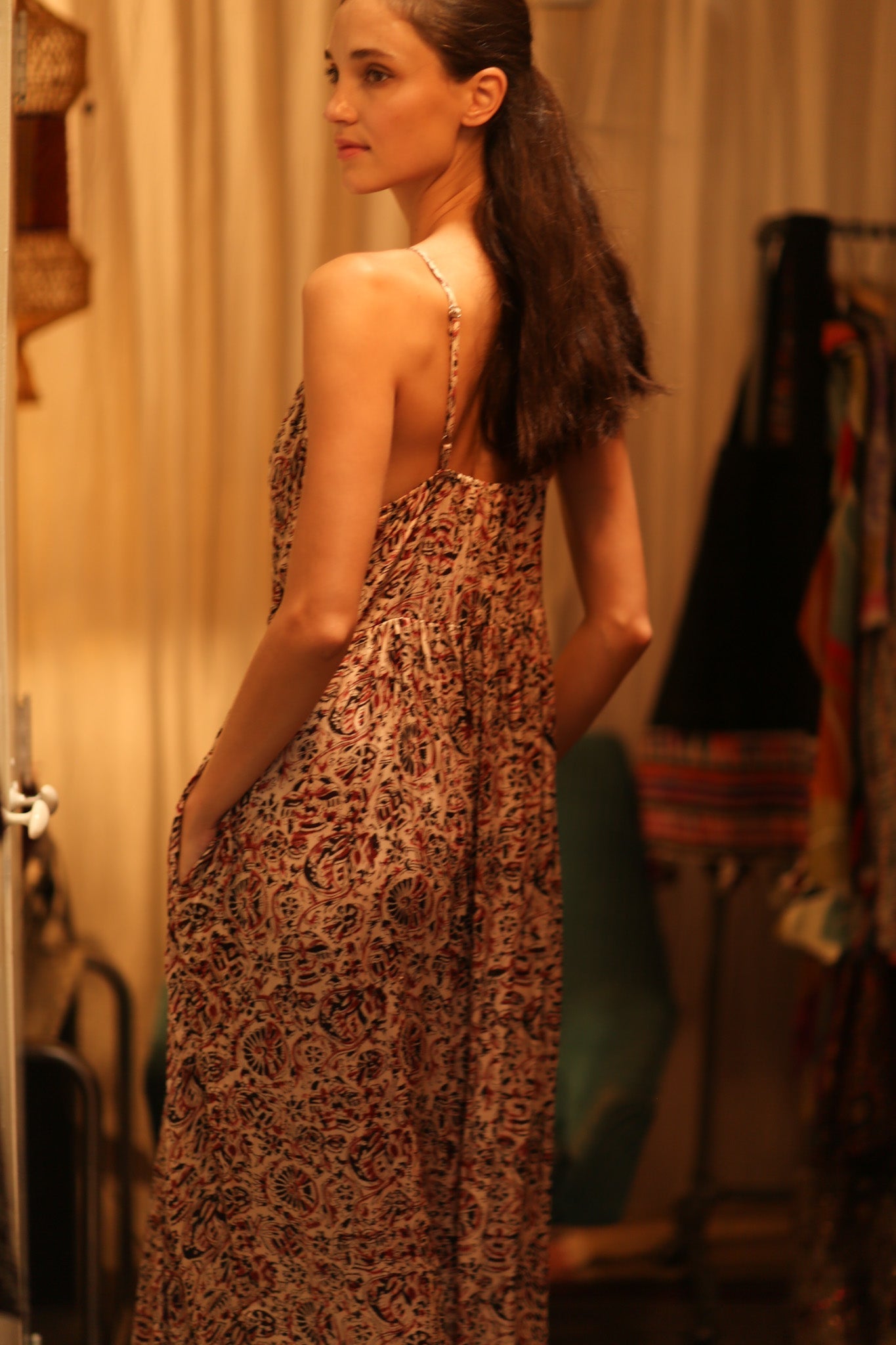 SILK DRESS LILY INDIAN SUMMER - MOMO STUDIO BERLIN - Berlin Concept Store - sustainable & ethical fashion