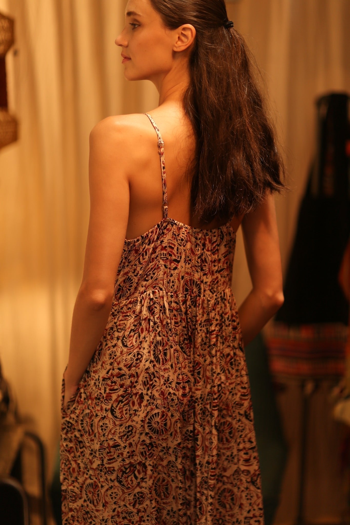 SILK DRESS LILY INDIAN SUMMER - MOMO STUDIO BERLIN - Berlin Concept Store - sustainable & ethical fashion