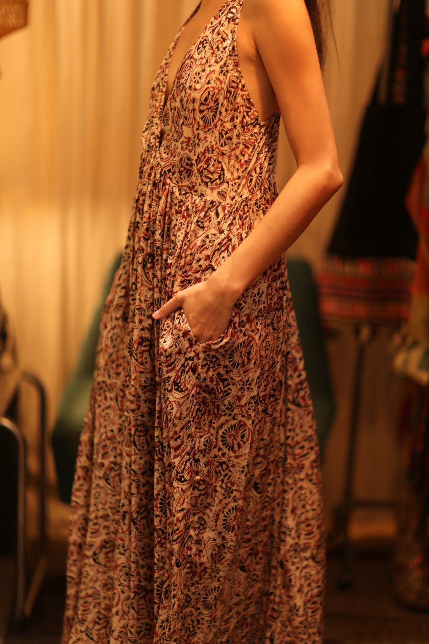 SILK DRESS LILY INDIAN SUMMER - MOMO STUDIO BERLIN - Berlin Concept Store - sustainable & ethical fashion