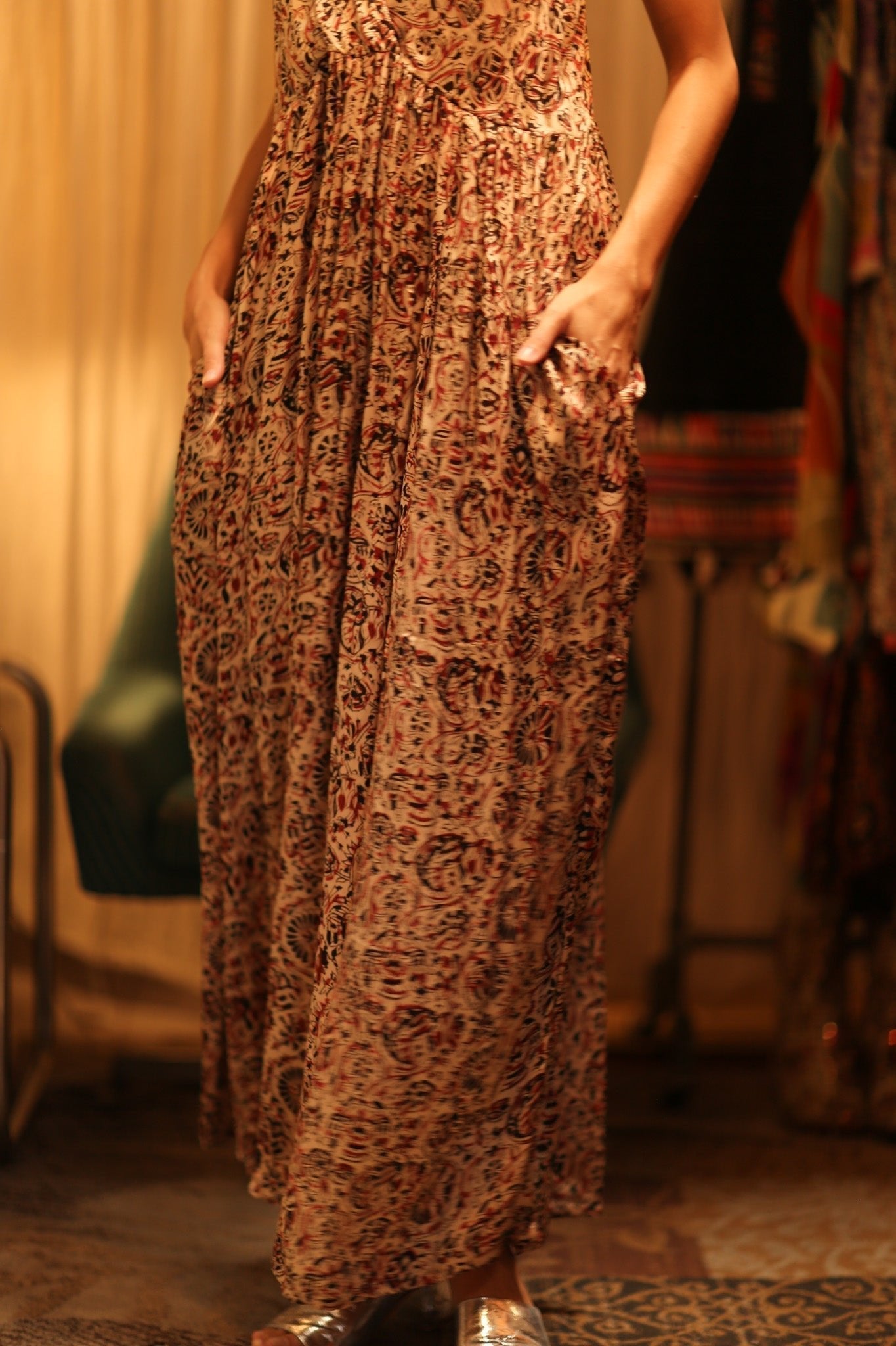 SILK DRESS LILY INDIAN SUMMER - MOMO STUDIO BERLIN - Berlin Concept Store - sustainable & ethical fashion