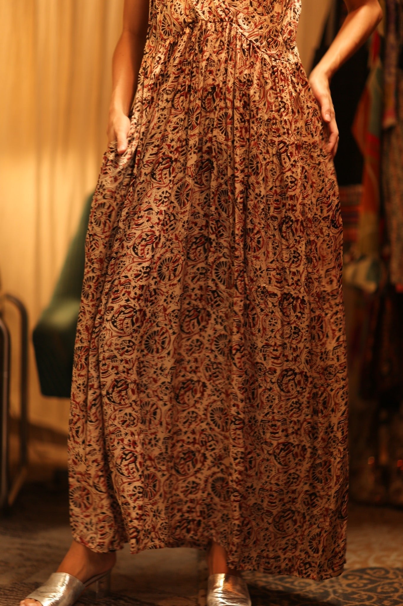 SILK DRESS LILY INDIAN SUMMER - MOMO STUDIO BERLIN - Berlin Concept Store - sustainable & ethical fashion