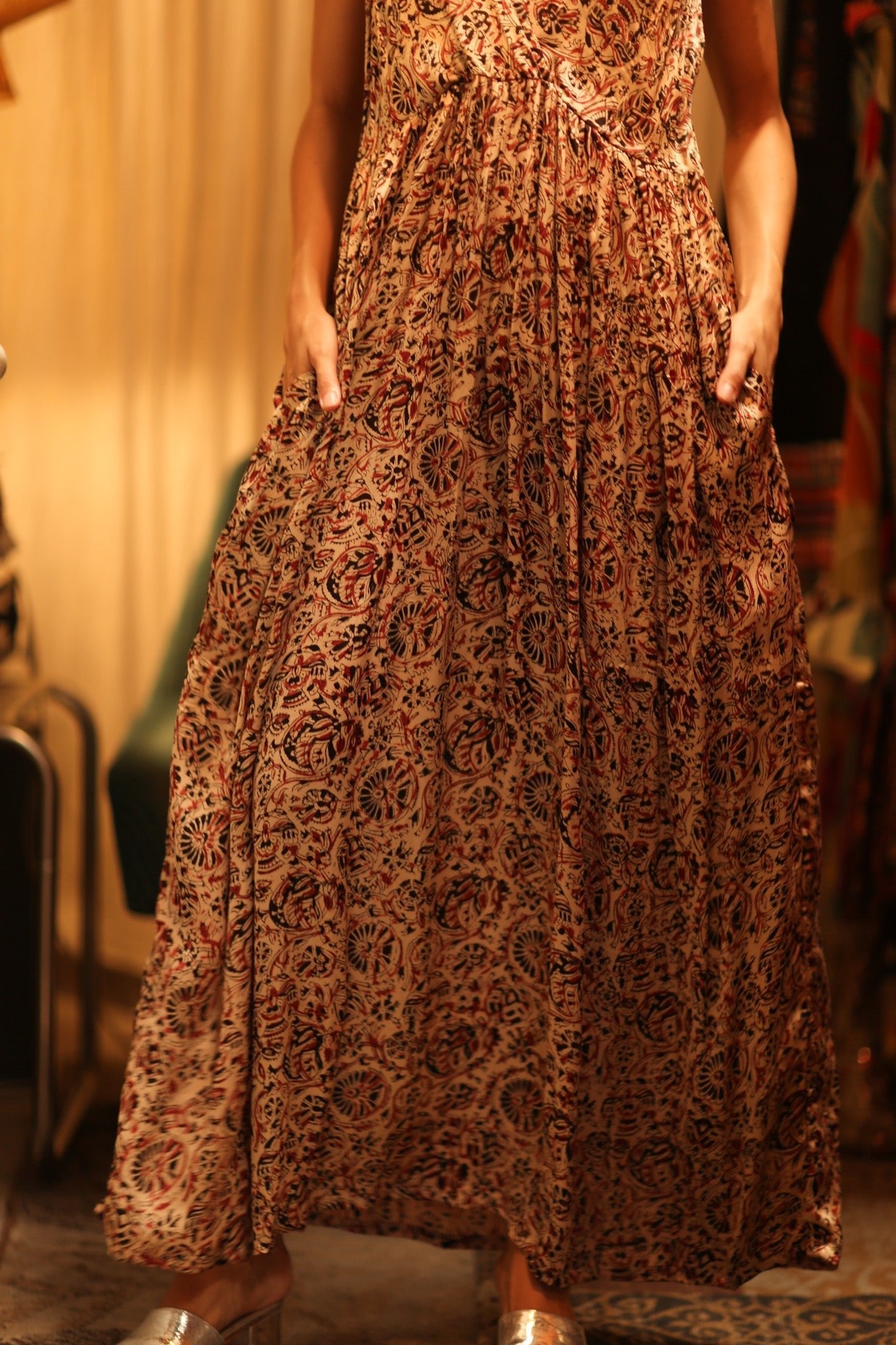 SILK DRESS LILY INDIAN SUMMER - MOMO STUDIO BERLIN - Berlin Concept Store - sustainable & ethical fashion