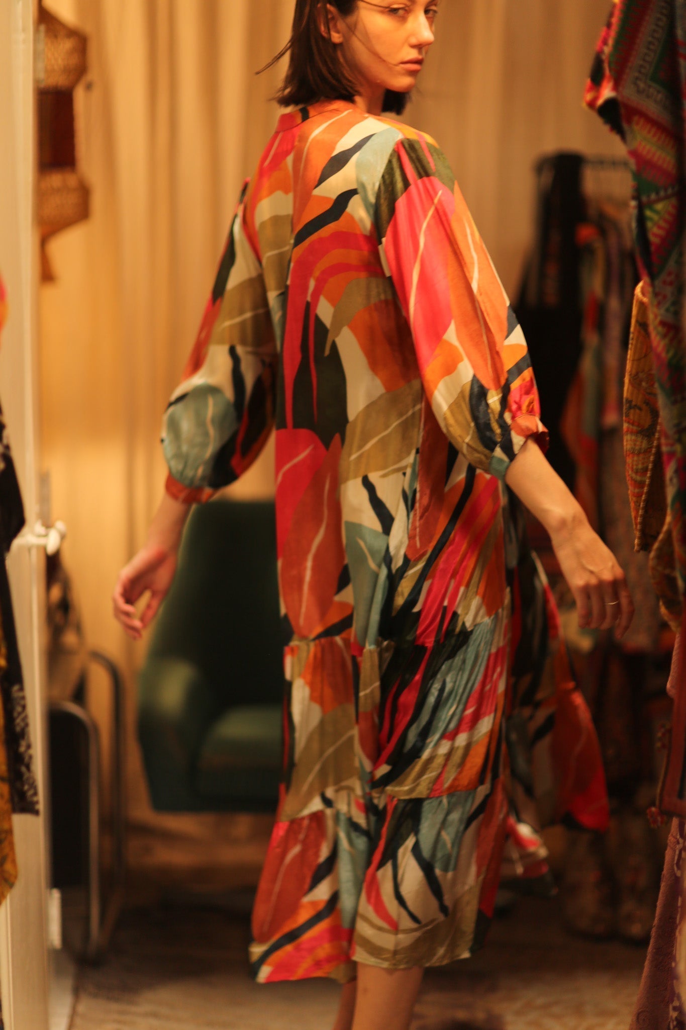 SILK DRESS SUSIE BALI NIGHTS - MOMO STUDIO BERLIN - Berlin Concept Store - sustainable & ethical fashion