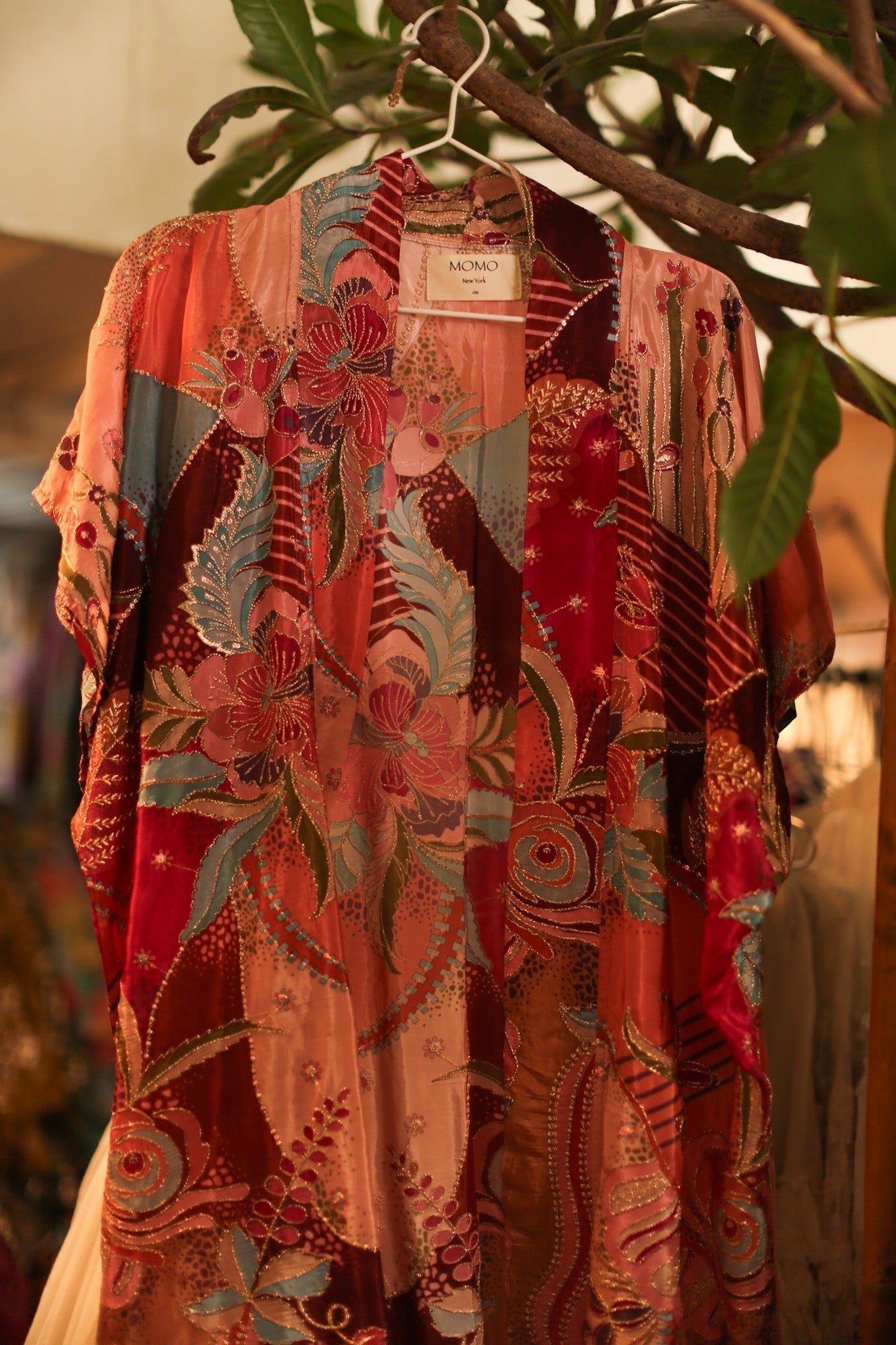 SILK EMBROIDERED KIMONO ABNER - MOMO STUDIO BERLIN - Berlin Concept Store - sustainable & ethical fashion