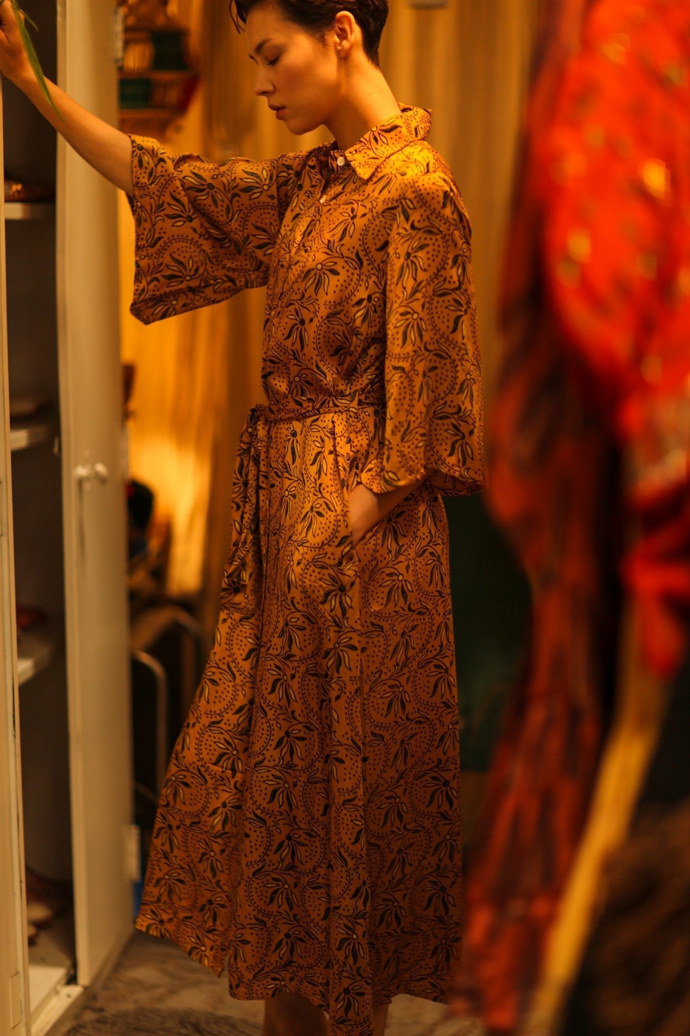 SILK HAND BLOCK PRINT DINA - MOMO STUDIO BERLIN - Berlin Concept Store - sustainable & ethical fashion