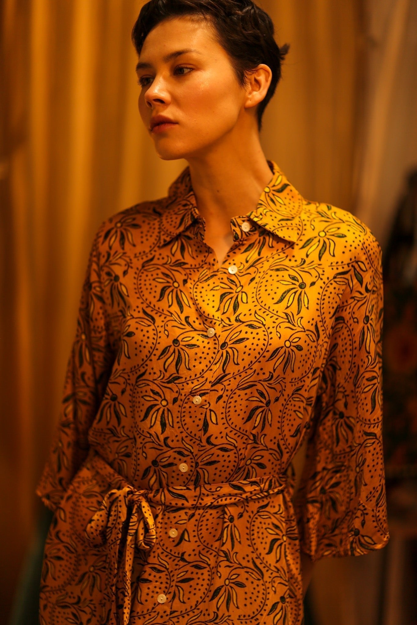 SILK HAND BLOCK PRINT DINA - MOMO STUDIO BERLIN - Berlin Concept Store - sustainable & ethical fashion