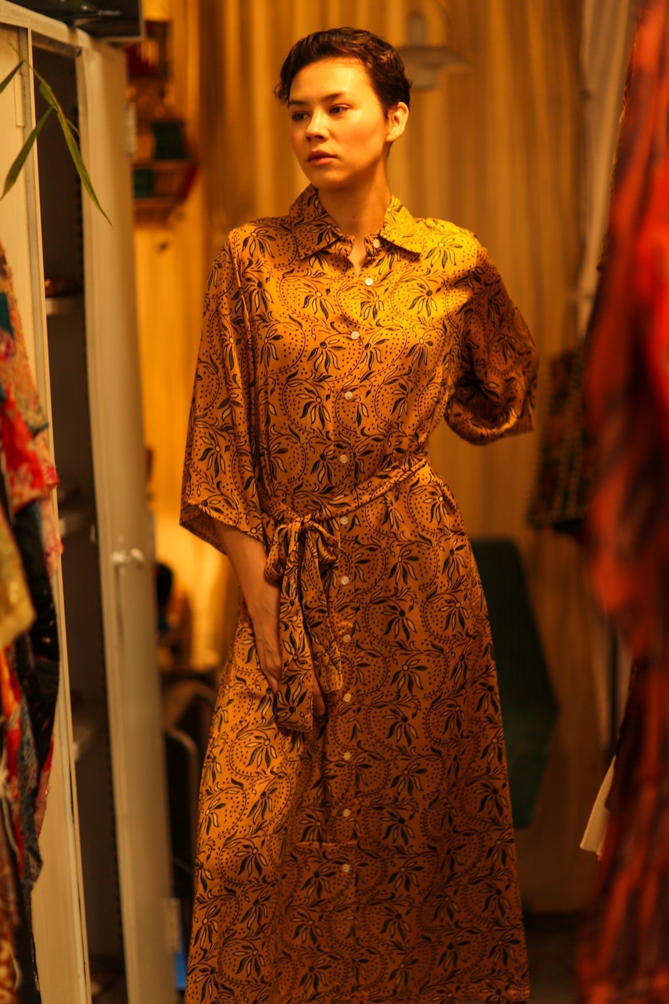 SILK HAND BLOCK PRINT DINA - MOMO STUDIO BERLIN - Berlin Concept Store - sustainable & ethical fashion