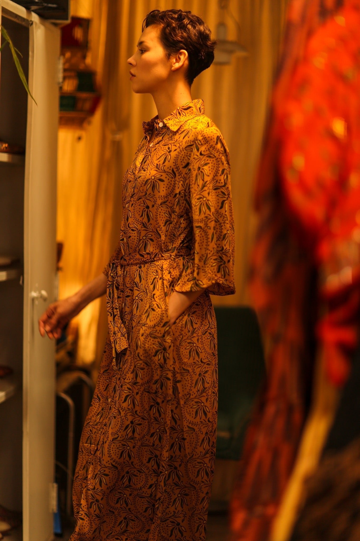 SILK HAND BLOCK PRINT DINA - MOMO STUDIO BERLIN - Berlin Concept Store - sustainable & ethical fashion