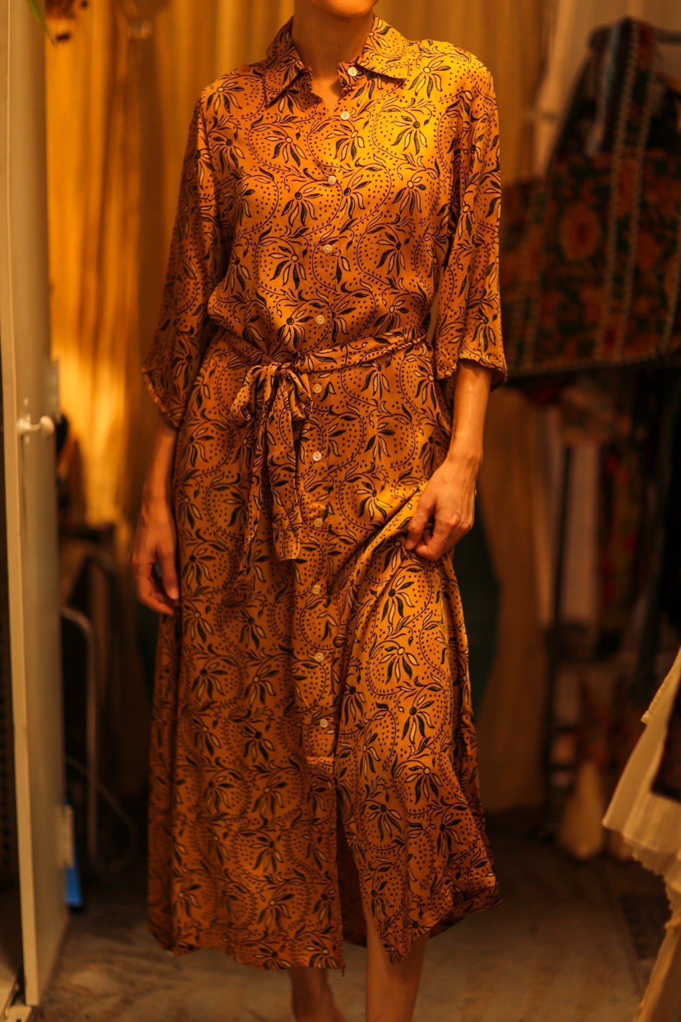SILK HAND BLOCK PRINT DINA - MOMO STUDIO BERLIN - Berlin Concept Store - sustainable & ethical fashion