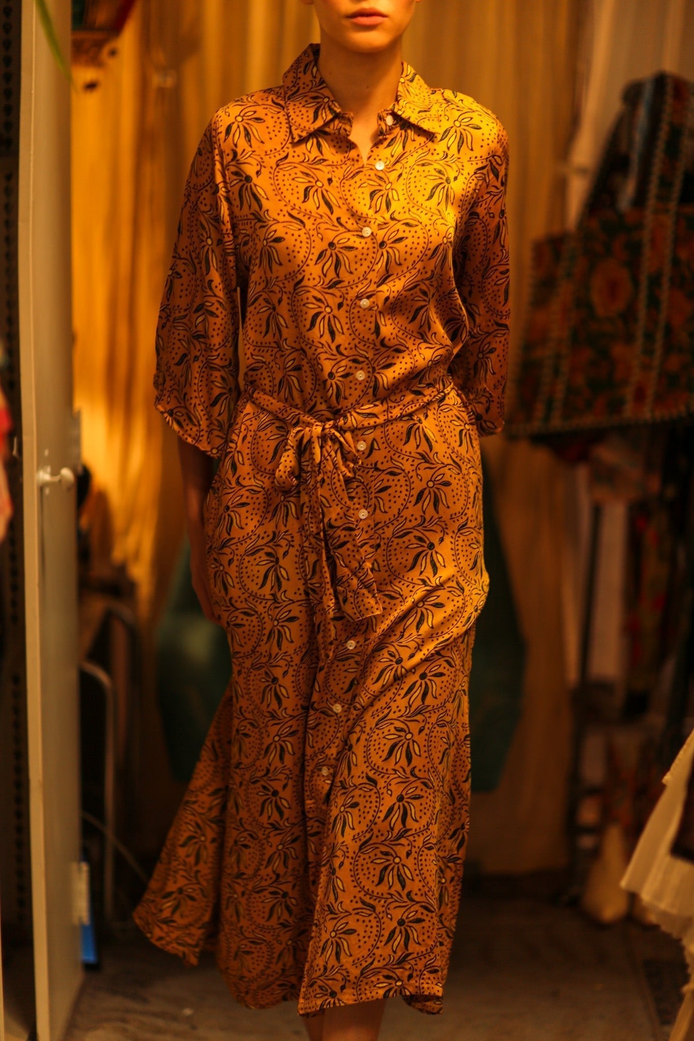 SILK HAND BLOCK PRINT DINA - MOMO STUDIO BERLIN - Berlin Concept Store - sustainable & ethical fashion