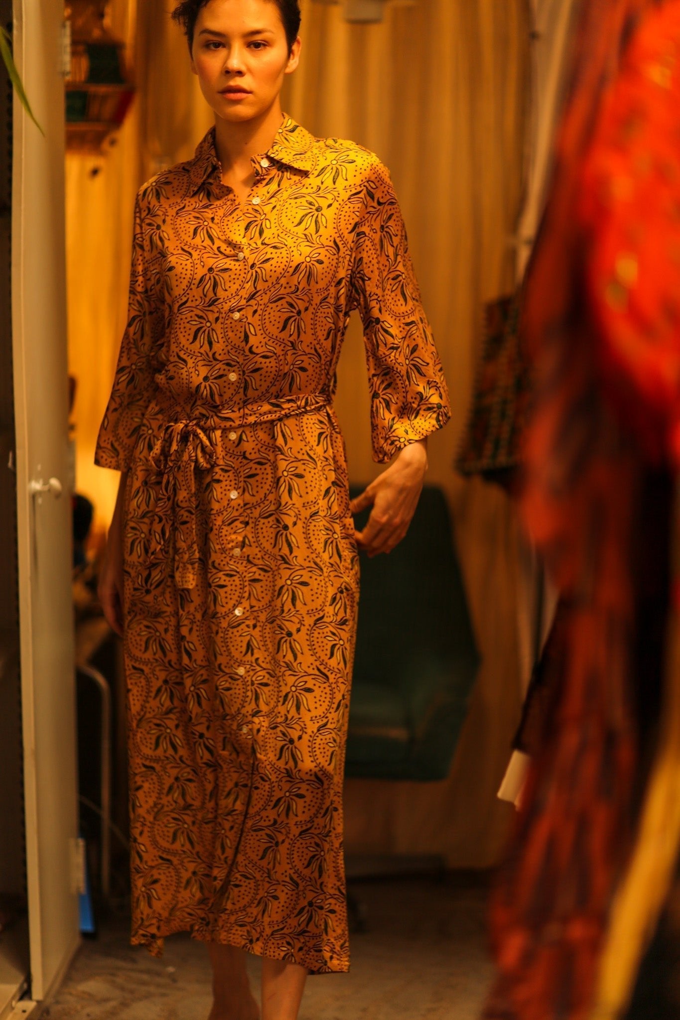 SILK HAND BLOCK PRINT DINA - MOMO STUDIO BERLIN - Berlin Concept Store - sustainable & ethical fashion