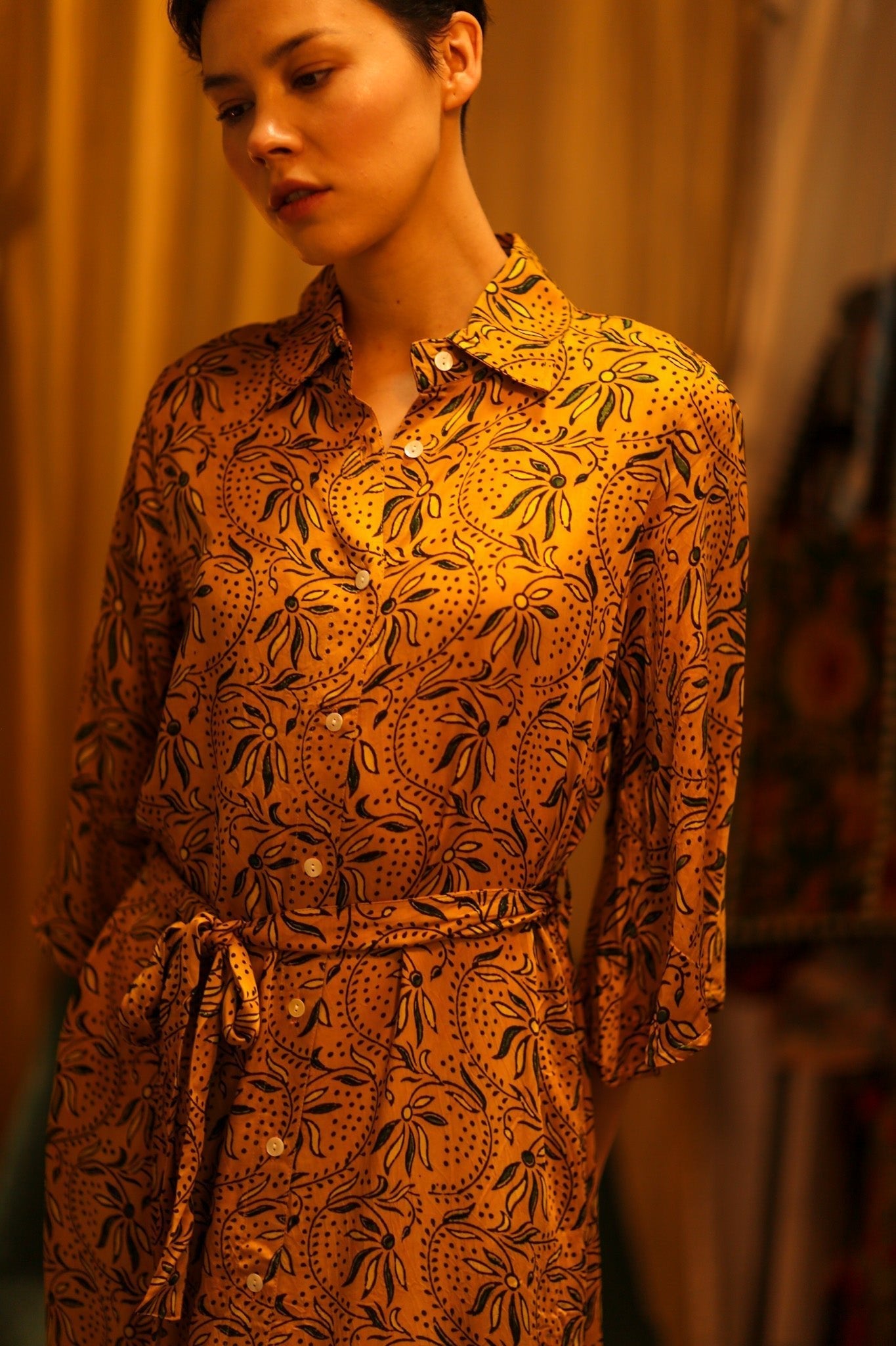 SILK HAND BLOCK PRINT DINA - MOMO STUDIO BERLIN - Berlin Concept Store - sustainable & ethical fashion