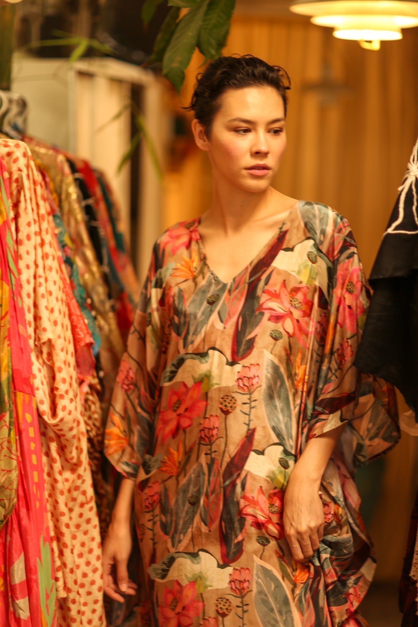 SILK KAFTAN NAMUD - MOMO STUDIO BERLIN - Berlin Concept Store - sustainable & ethical fashion
