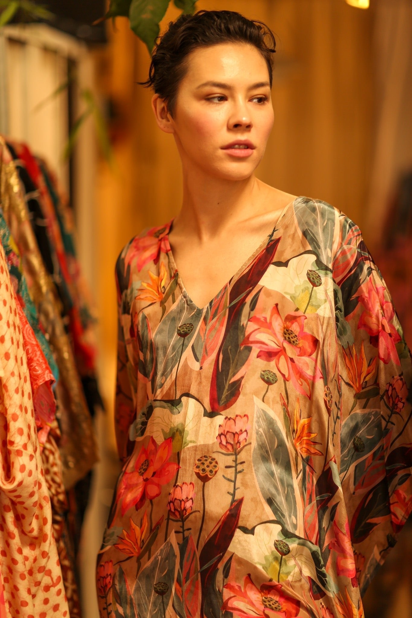 SILK KAFTAN NAMUD - MOMO STUDIO BERLIN - Berlin Concept Store - sustainable & ethical fashion