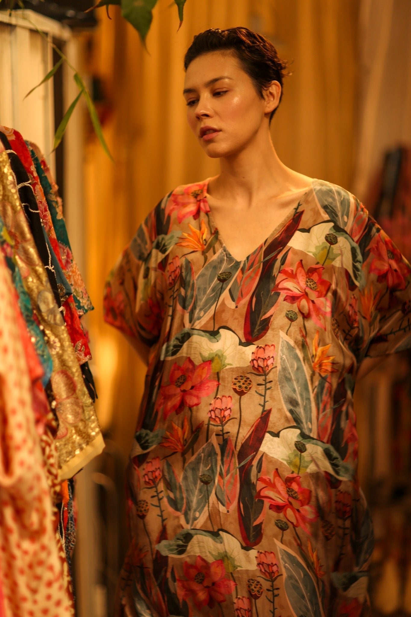 SILK KAFTAN NAMUD - MOMO STUDIO BERLIN - Berlin Concept Store - sustainable & ethical fashion